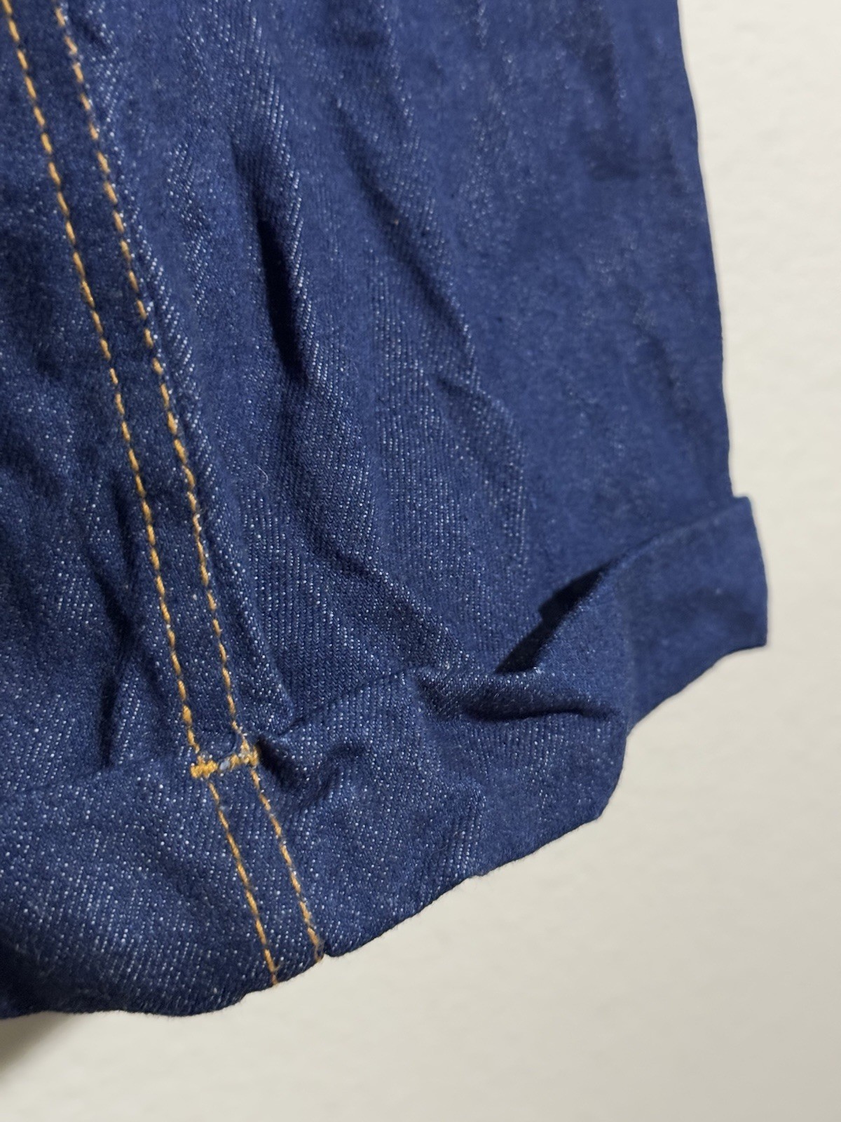 NWT Vtg A’Milano 1970s Denim Shorts Rolled Cuffs Women’s 15/16 13”Rise 30”waist