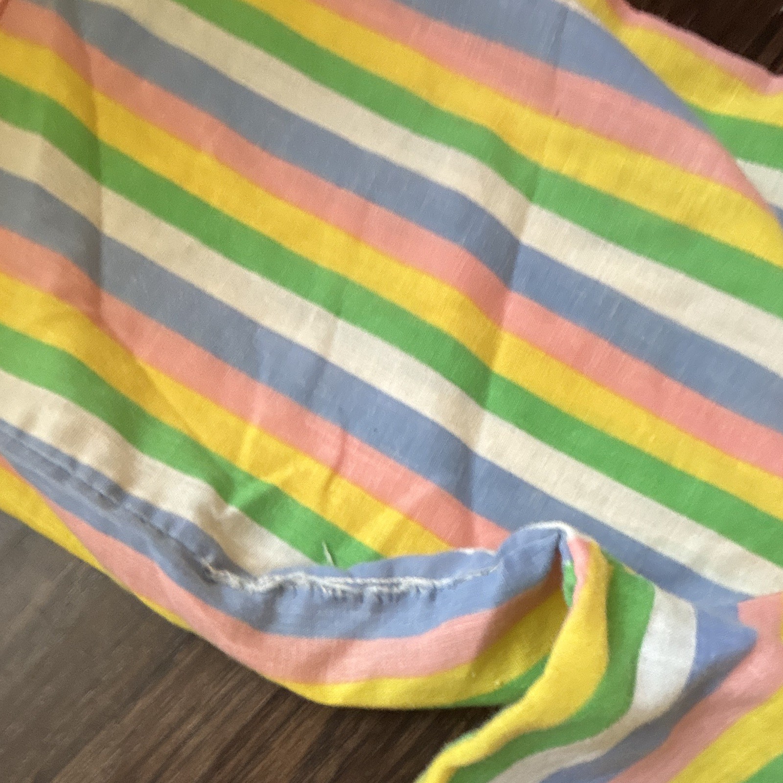 Vintage Smartiques Pastel Striped Tunic Blouse Women&rsquo;s 60s 70s Long Sleeve