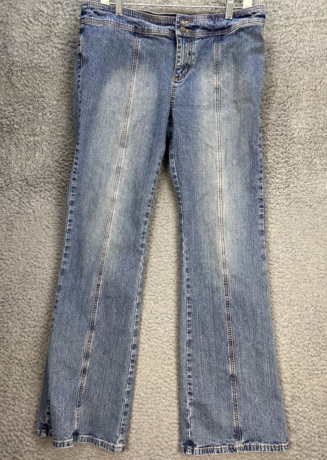 Vtg Y2K Guess Jeans Womens 32×32 Bootcut Flare Low Rise Center Stitch Grunge EUC