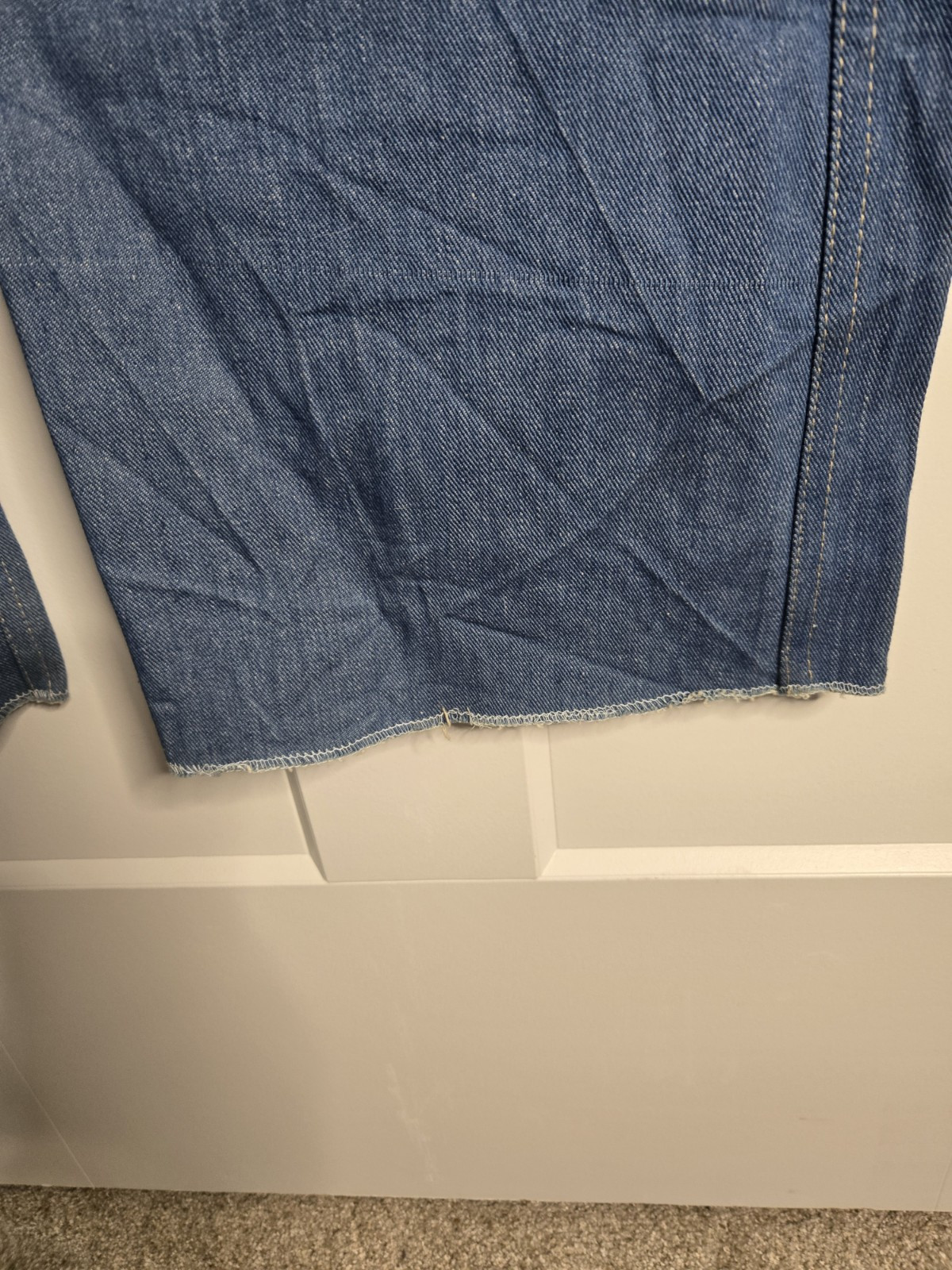 Vintage 70s Graffiti Jeans Boot Cut Calvary Style Mens 34 Wms 13