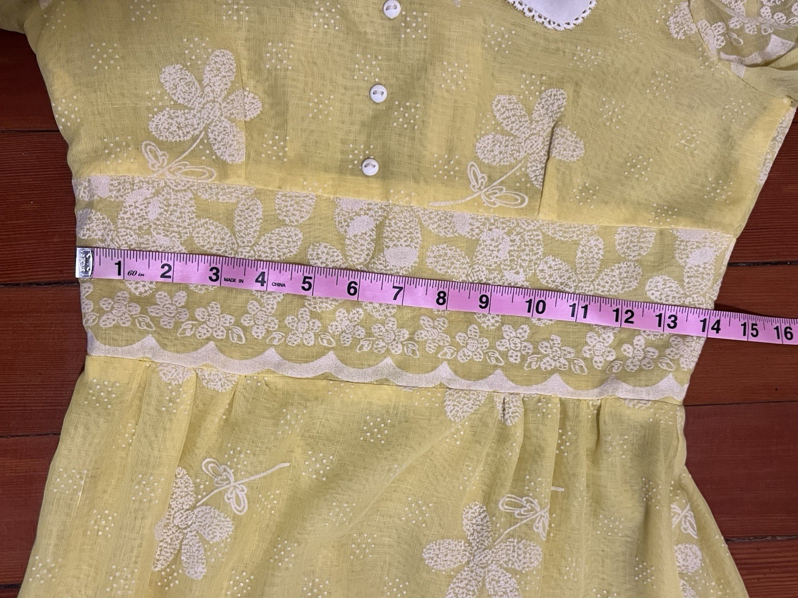 Vintage 1960s 1970s Peggy Barker Yellow Floral Shirt Dress Maxi Mod 60s 70s