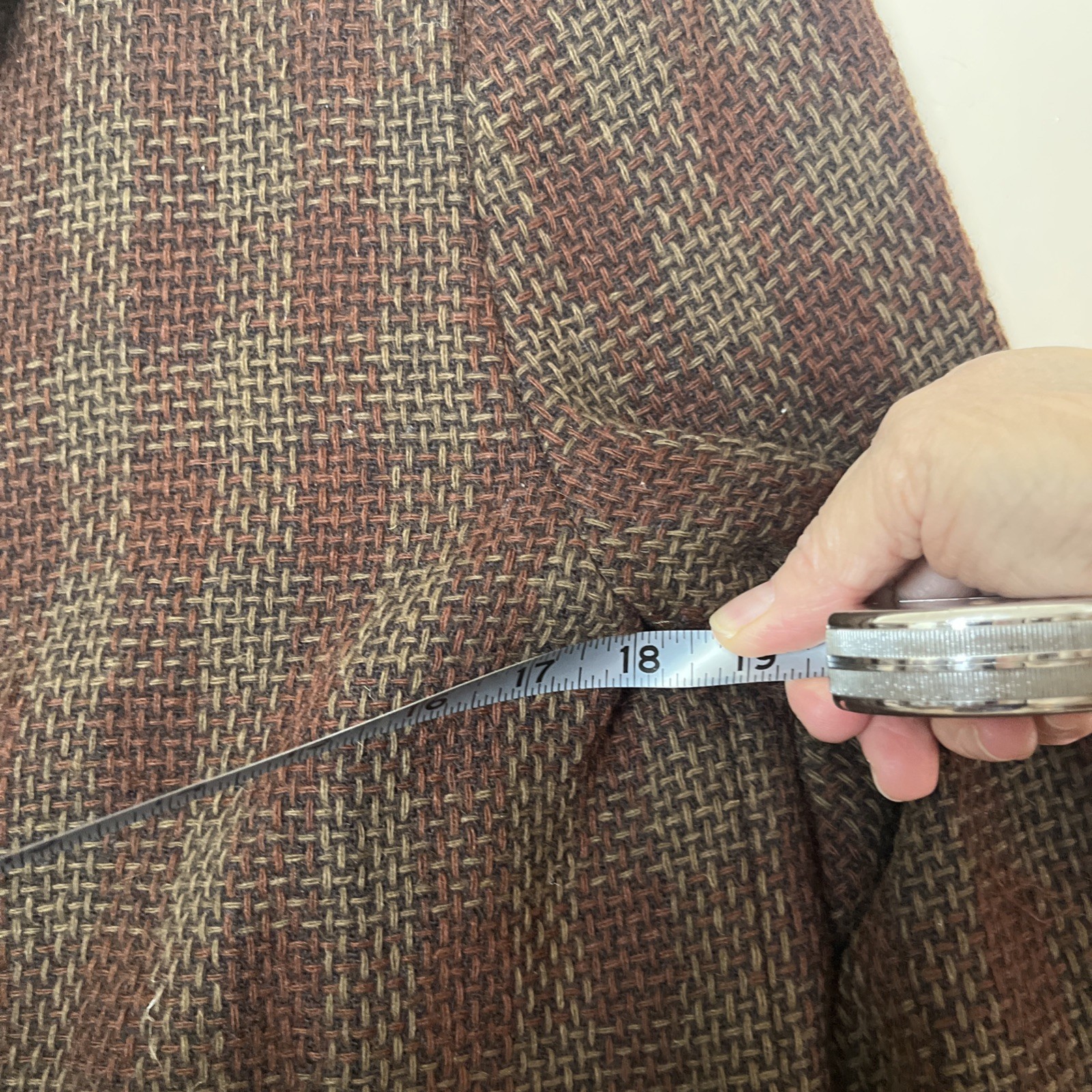 Vtg Size 12 HarveBernard By BernardHoltzman Br. Wool Tweed Dbl Breasted Jacket