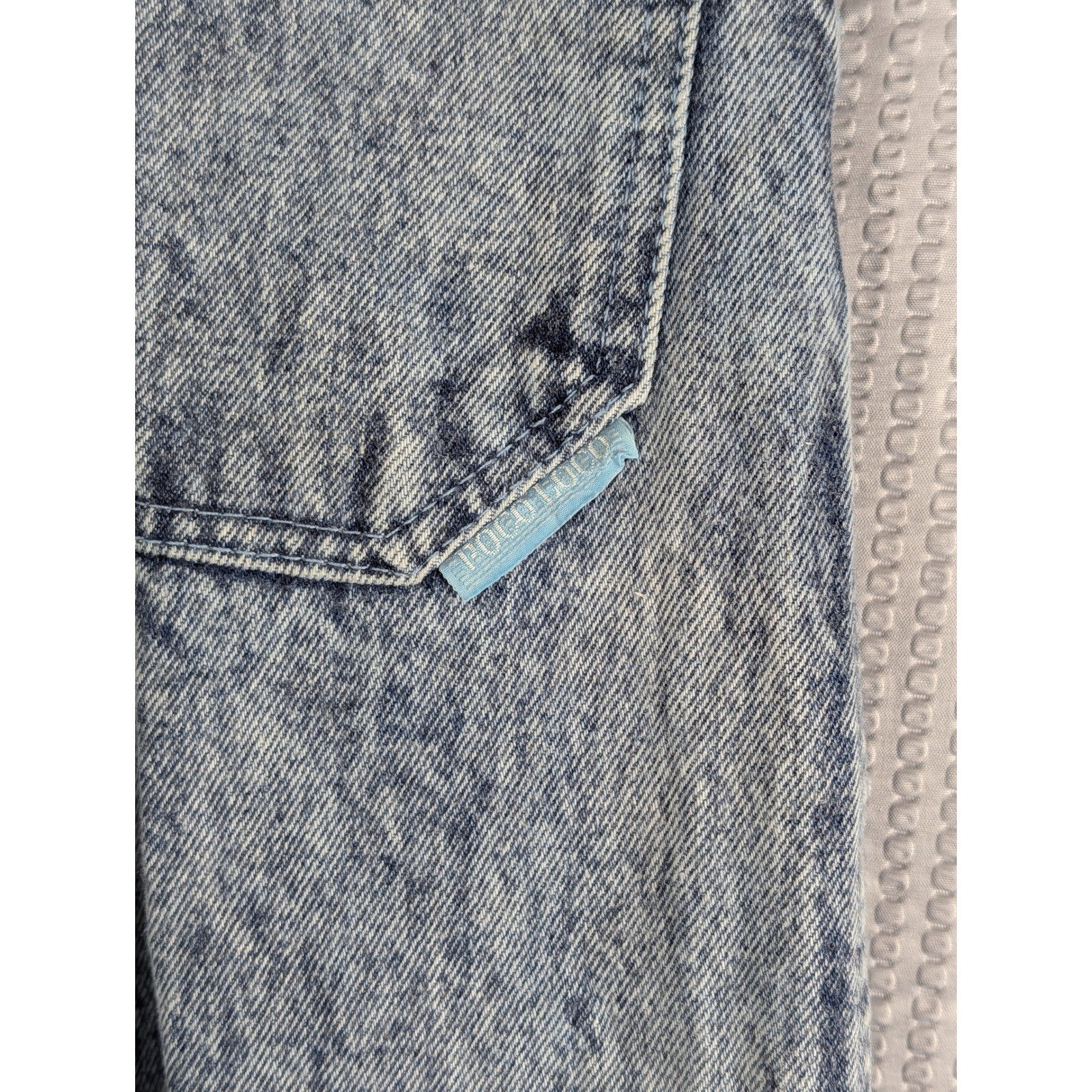 Poco Loco Vintage 80s Acid Wash High Rise Tapered Jeans Womens XS 23 24 Waist