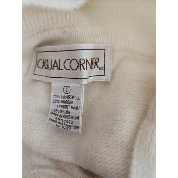 90s Casual Corner Lambswool and Angora Sweater