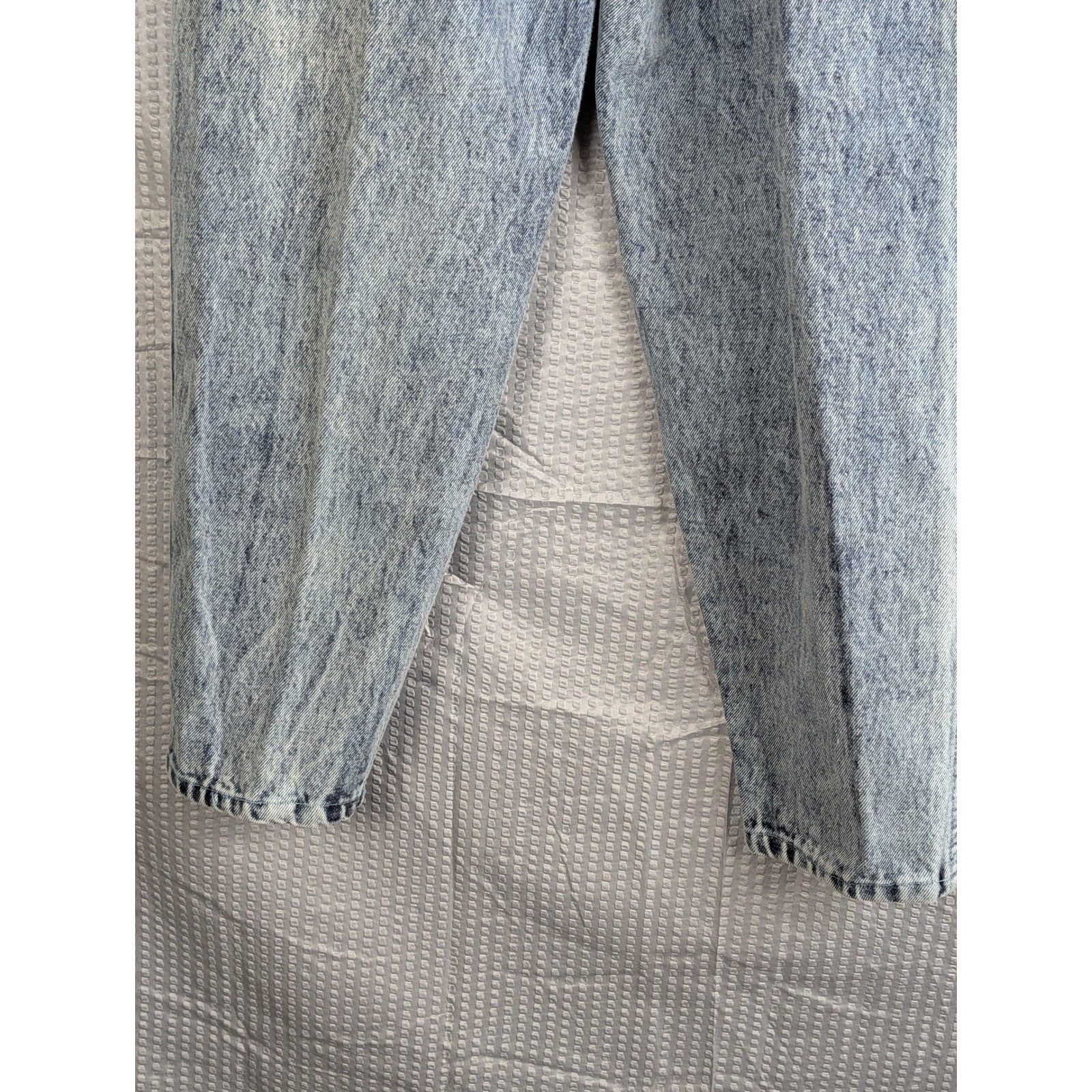 Poco Loco Vintage 80s Acid Wash High Rise Tapered Jeans Womens XS 23 24 Waist