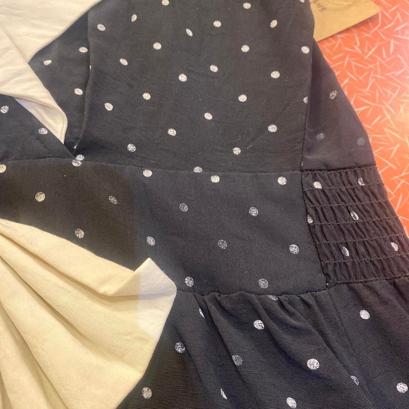 1980s does 1950s polka dot rayon blend dress