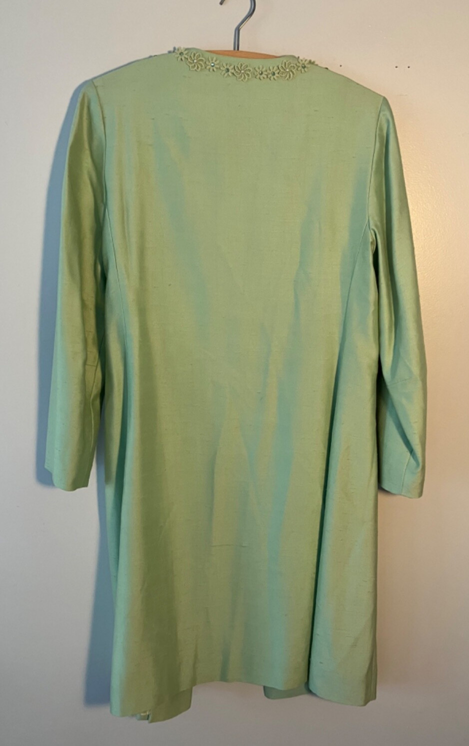 Gorgeous 1960s mint green Alfred Werber lined dress jacket – vintage