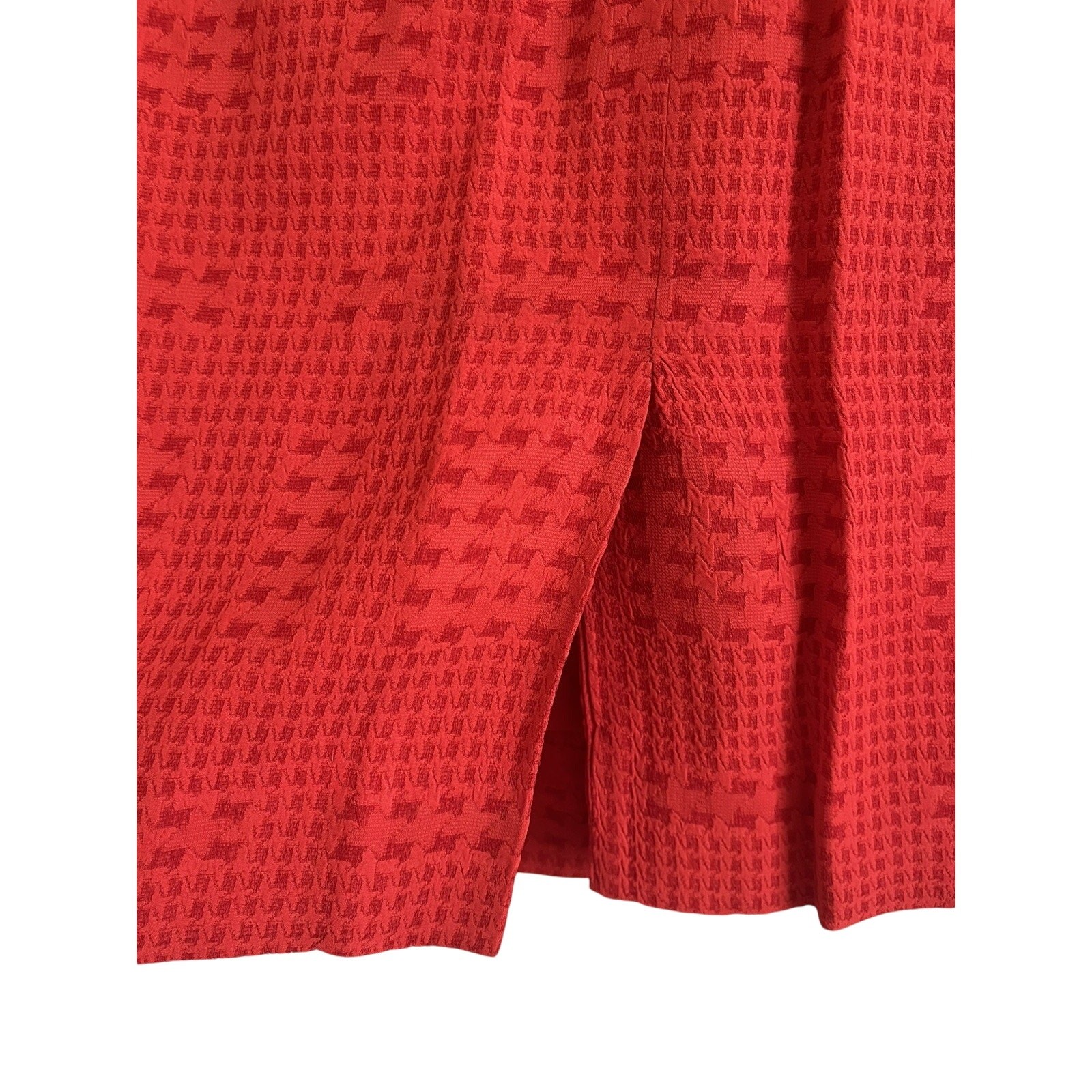 Vintage Christian Dior Y2k Red Double Breasted Skirt Suit Set Size 12