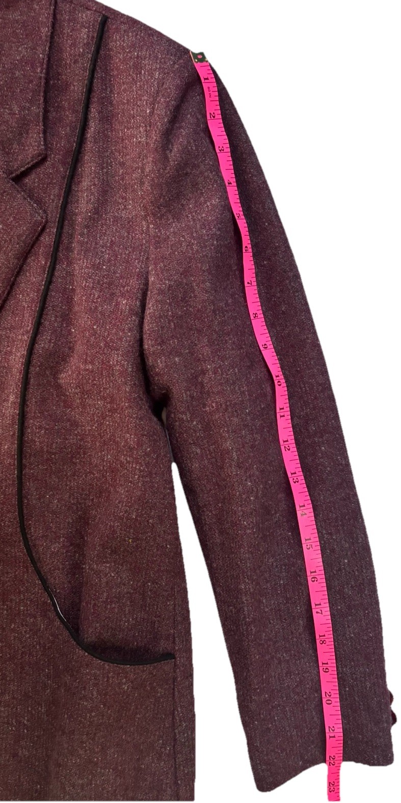 VTG 80s ANETA Lady-Mode Purple Wool Power Suit Blazer Pants L 38 EUC