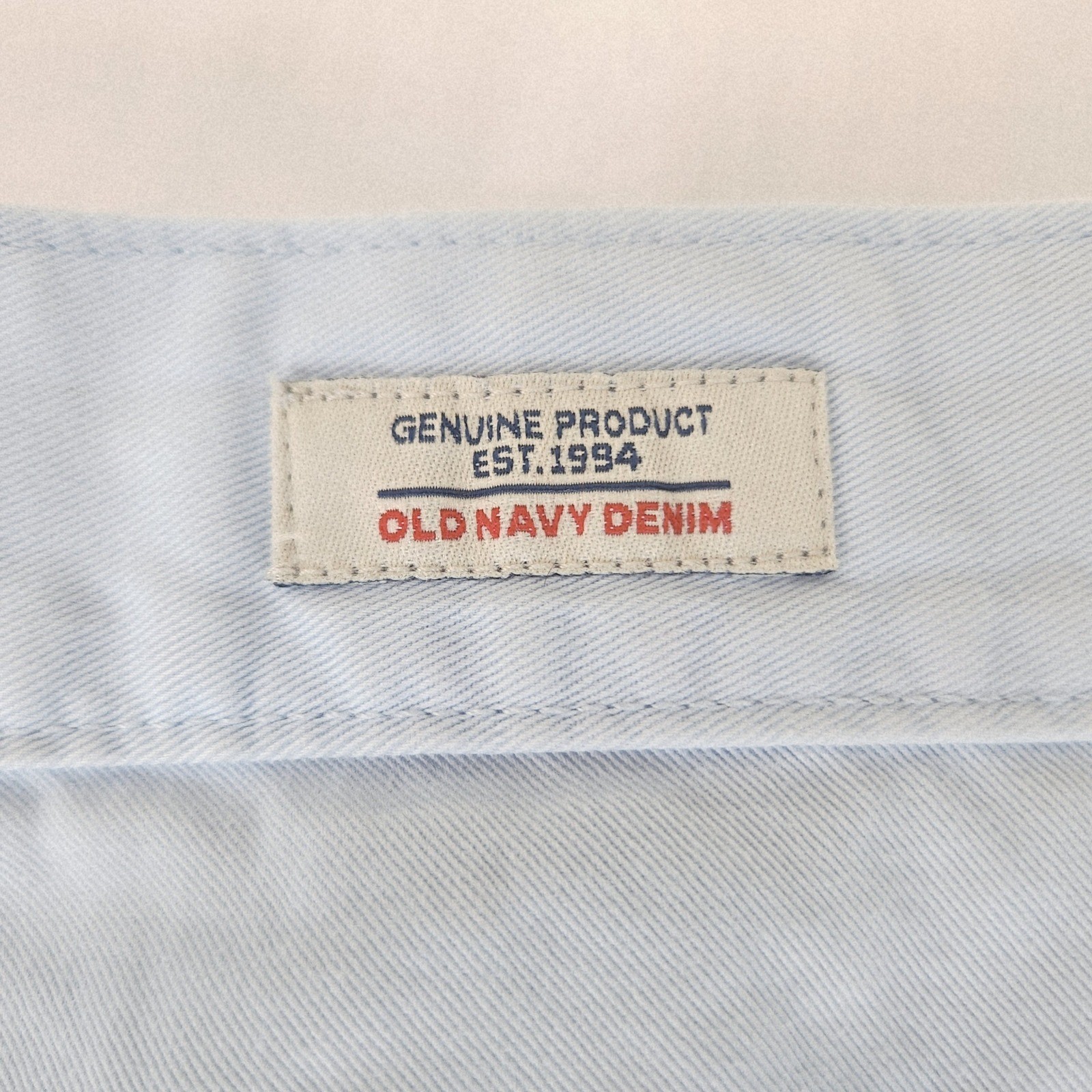 Vintage Old Navy Light Blue Light Denim Chino Shorts Size 16