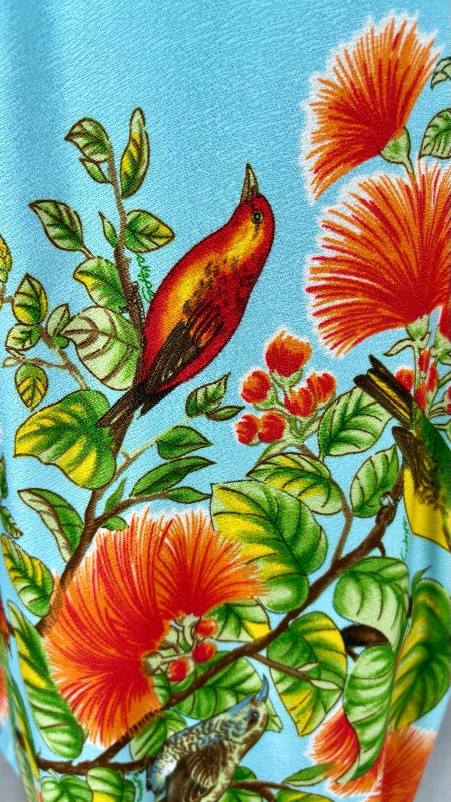 Vintage 60s Elsie Krassas Hawaiian Dress Shirt Barkcloth Tiki O Tea Timer M L