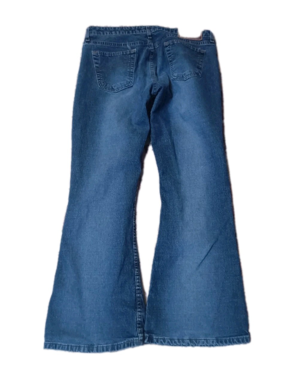 L.E.I. Y2K Jeans LOW Rise BOOTCUT Size 13 Denim Nostalgia Flare Womens 28 Inseam