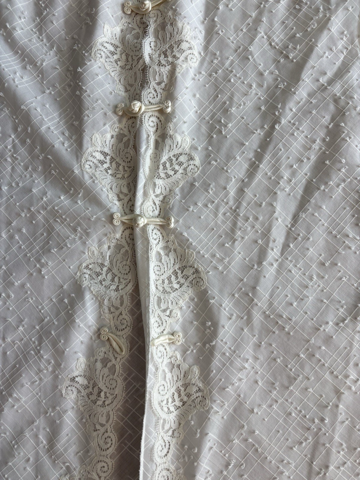 50s-60s Chevette Lightweight Cover-Up Robe Peignoir for Festival Beach Boudoir