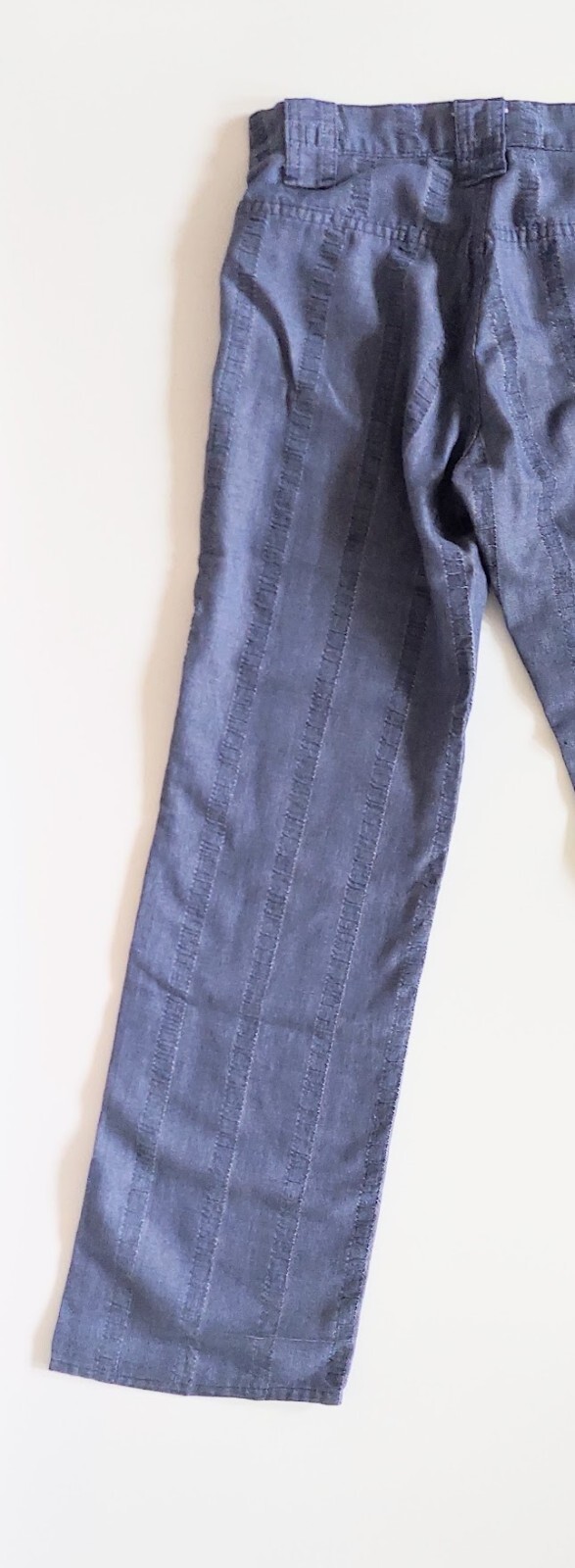 Levis for Gals White Tab Big E Woven Denim Blue Jeans Vintage 1960s