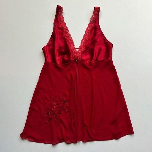 Secret Treasures Vintage Red Slip Lingerie