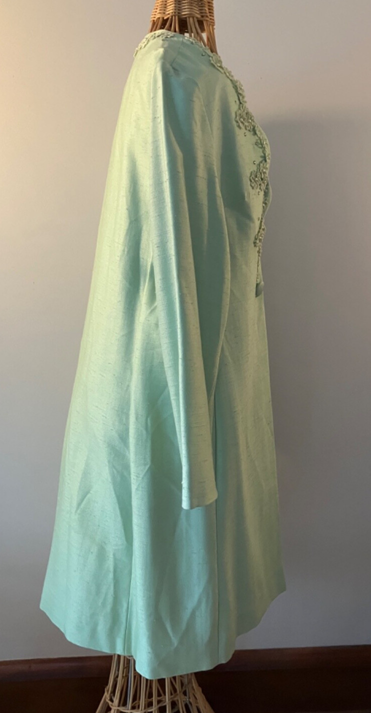 Gorgeous 1960s mint green Alfred Werber lined dress jacket – vintage