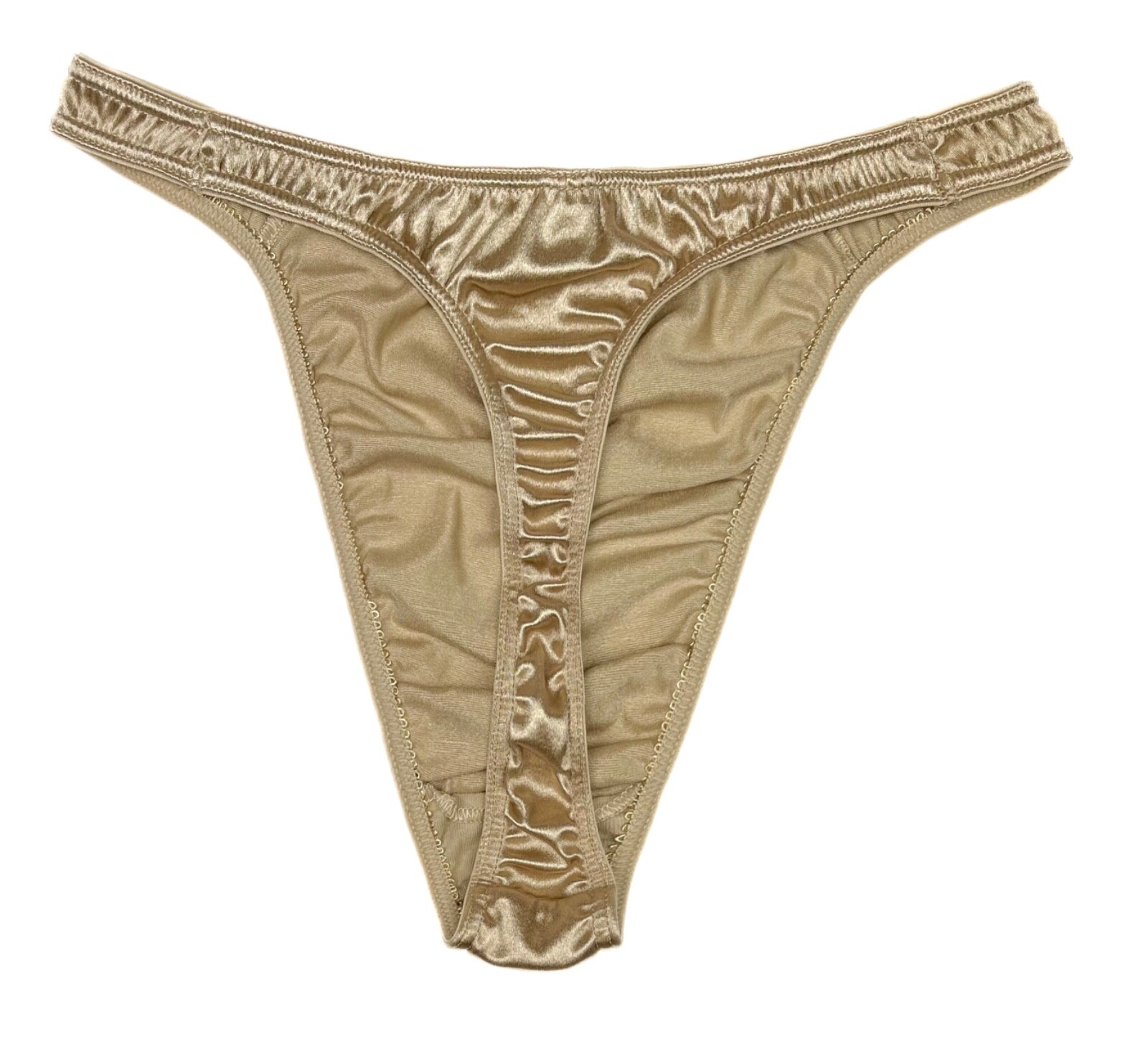 Second Skin Satin Thong Beige 3XL