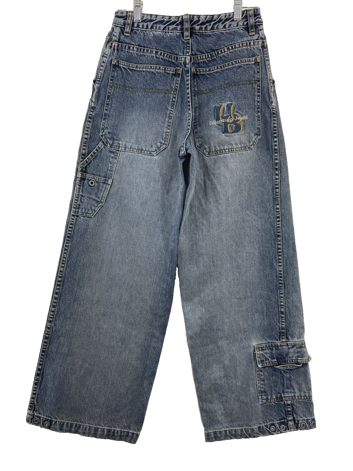 Vintage UnionBay Jeans Unisex Size 25&Prime;x27.5&Prime; Cargo Wide Leg Baggy Streetwear