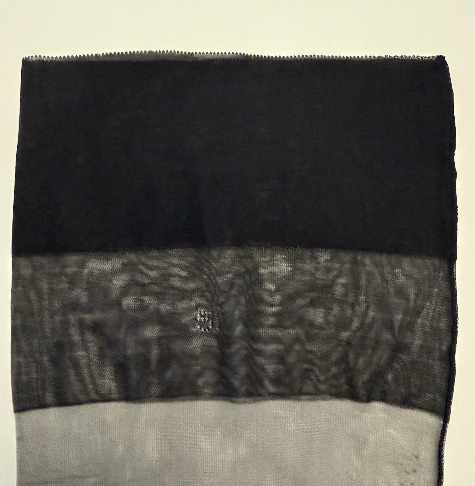 Vintage Seamed Flat Knit Stockings With Design On The Ankle 15 Denier 33 Inches