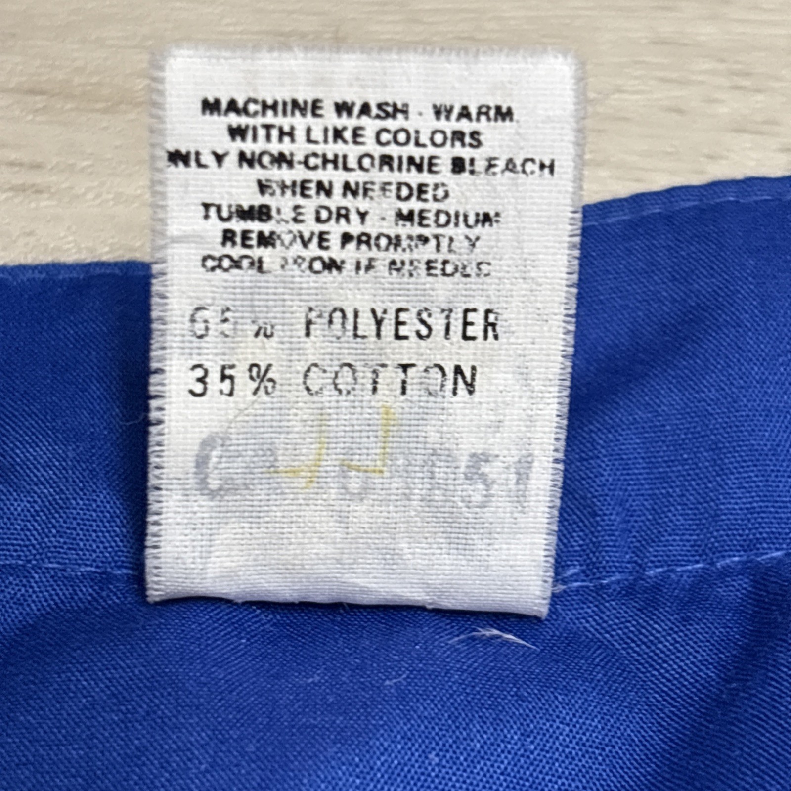 Vintage Malco Modes Blouse Womens Small Royal Blue Ruffle Collar Western Prairie