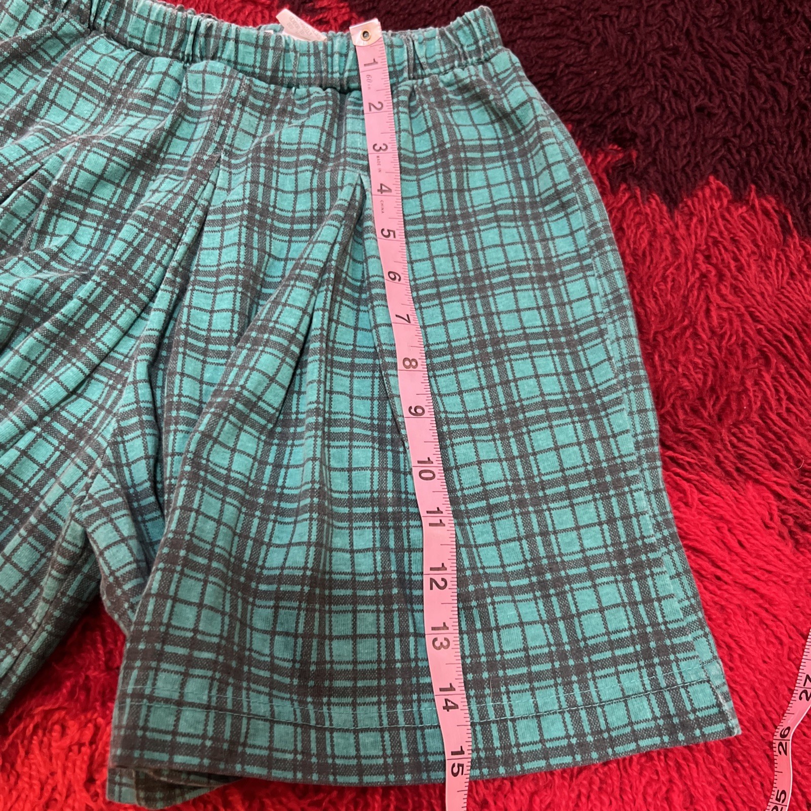 Vintage 80s Classic Gitano Culottes Plaid Shorts Girls XL Or Ladies XS