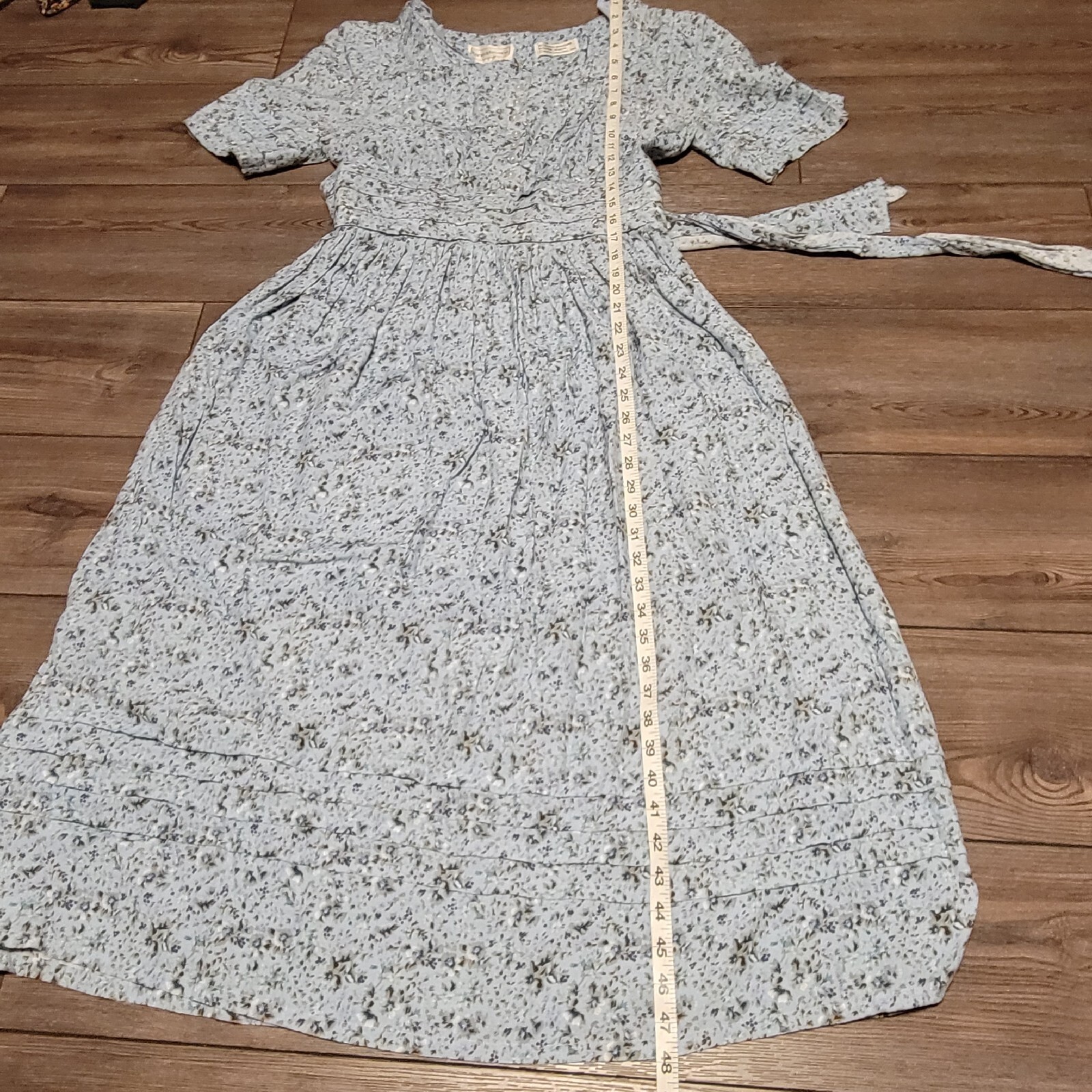 vintage Karin Stevens 1990s Cottage core summer babydoll midi dress (See Desc)