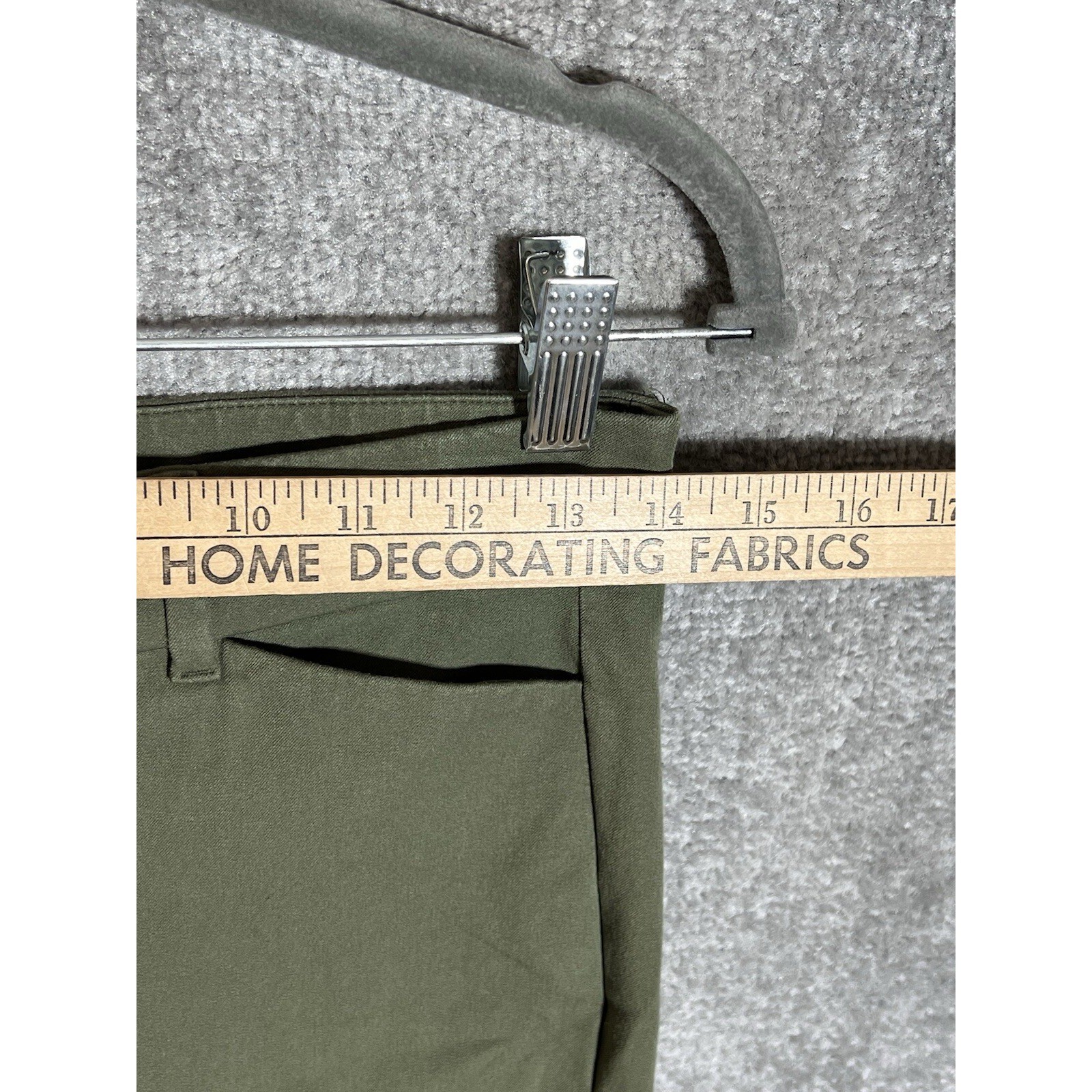 Old Navy High Rise Pixie Ankle Pants Womens Size 2 Green Stretch Pockets