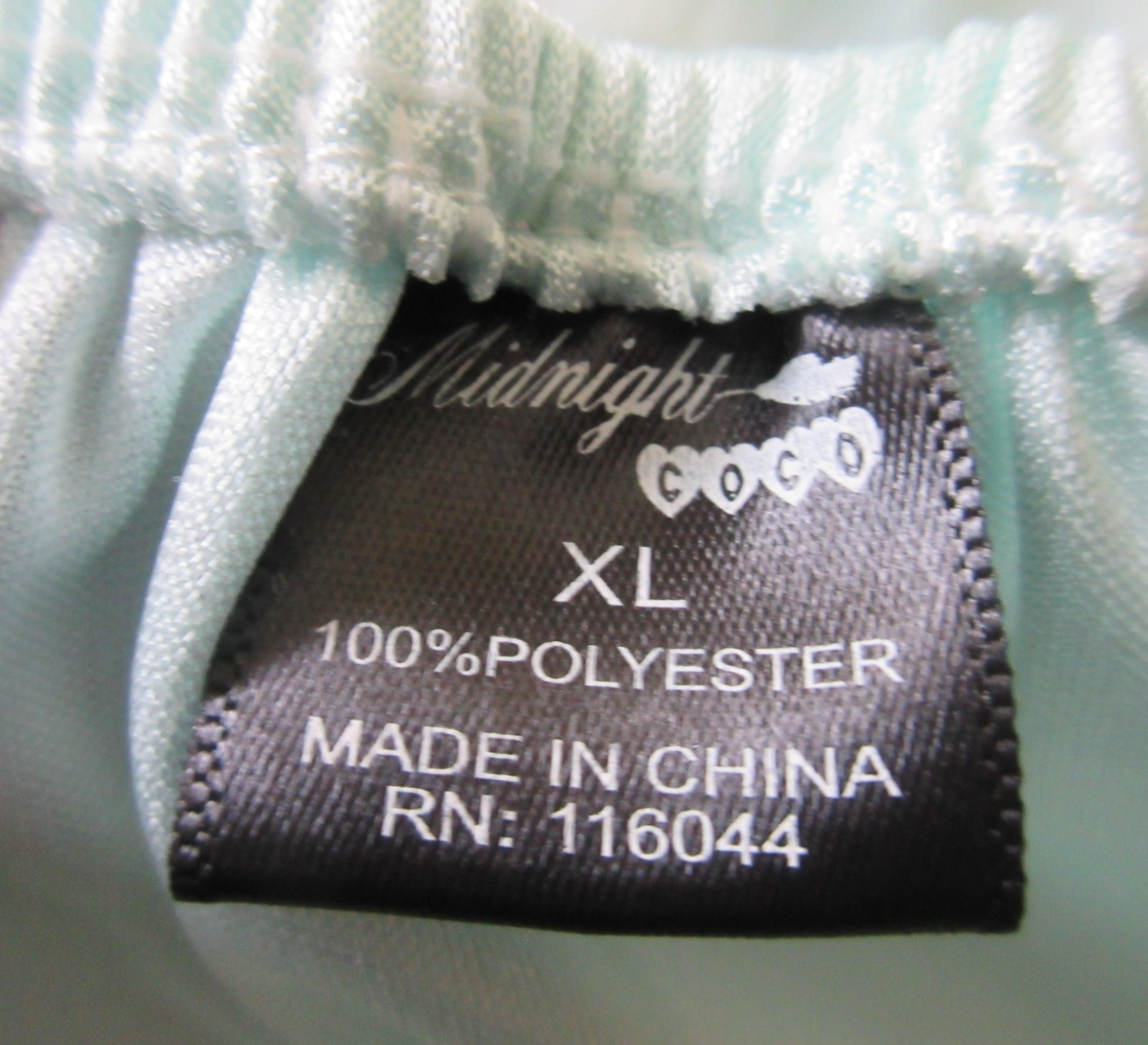 MIDNIGHT COCO BRIDAL Aqua floral GOWN ROBE silk & satin slippery lingerie sz XL