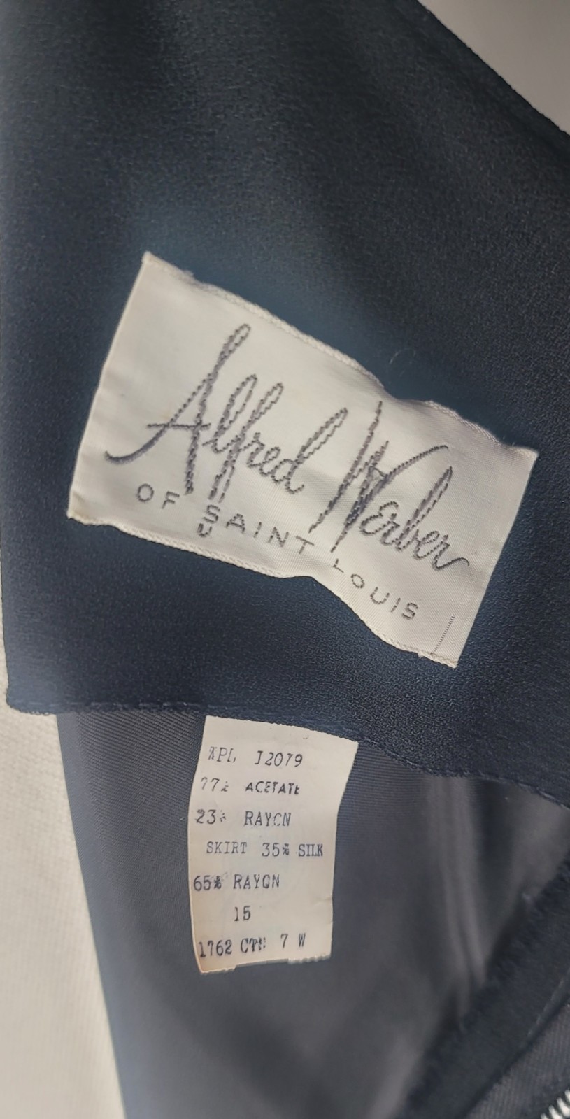 VTG Alfred Werber Black Ruffle Cocktail Dress Womens Tiered Party Dress READ