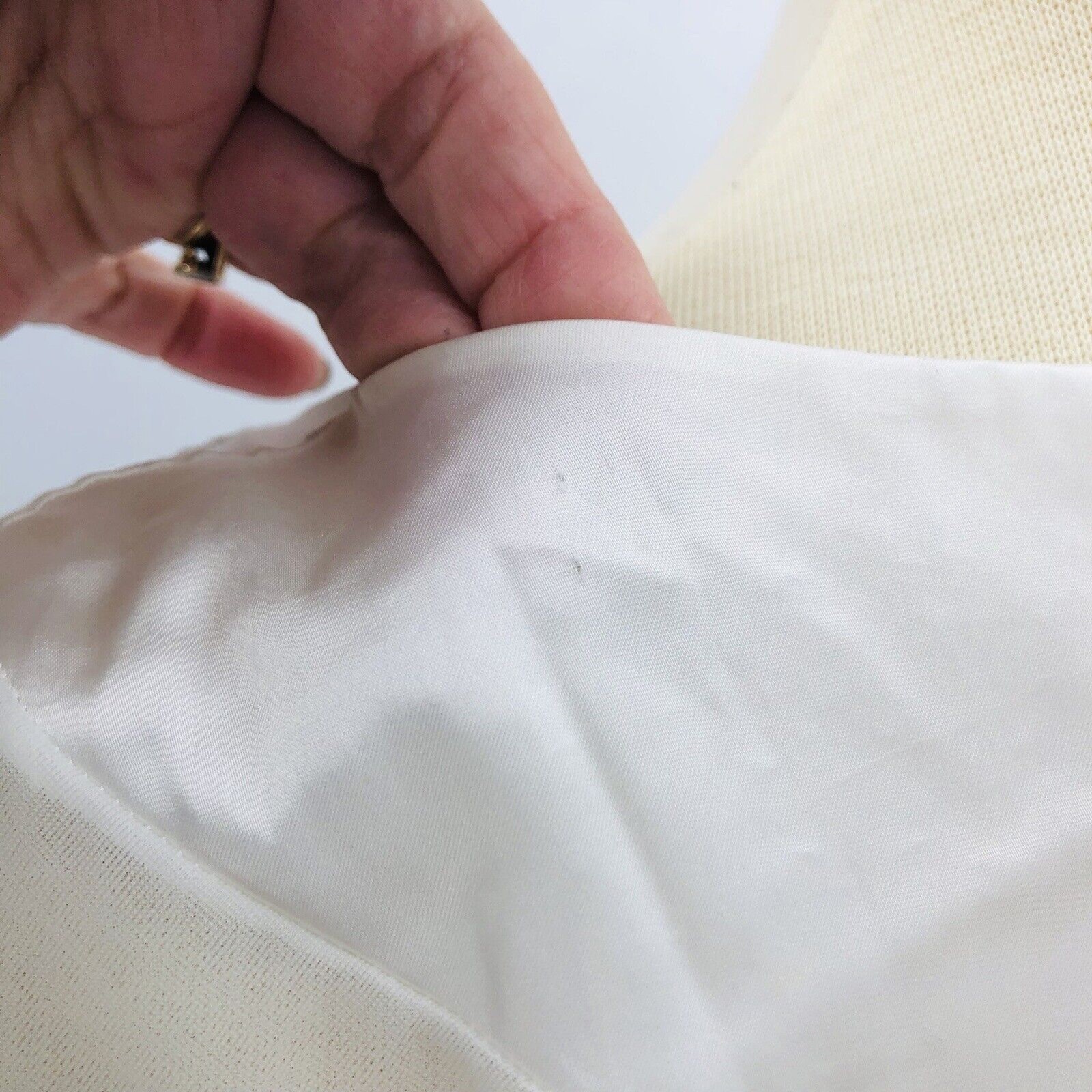 Vintage Gossard Artemis White Chiffon Satin Peignoir Robe Cover Small Lingerie