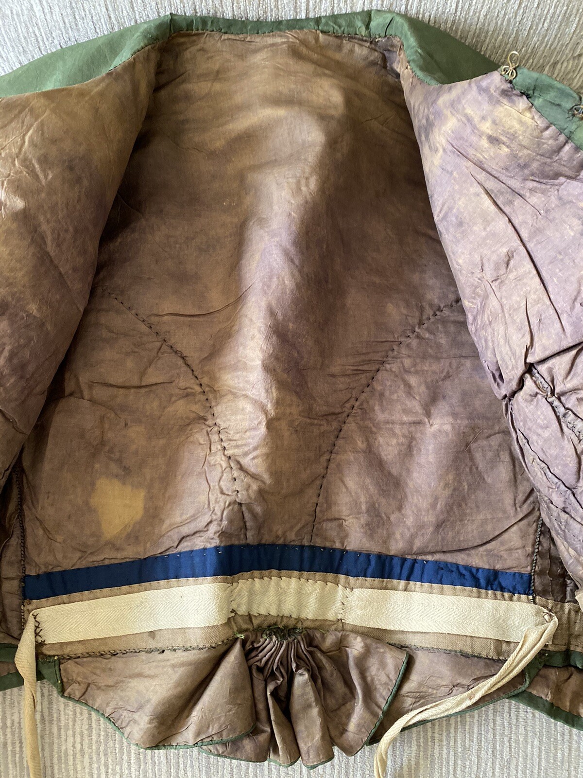 Rarest 1825 Regency Spencer Jacket Rich Emerald « Arsenic » Green Museum Quality!