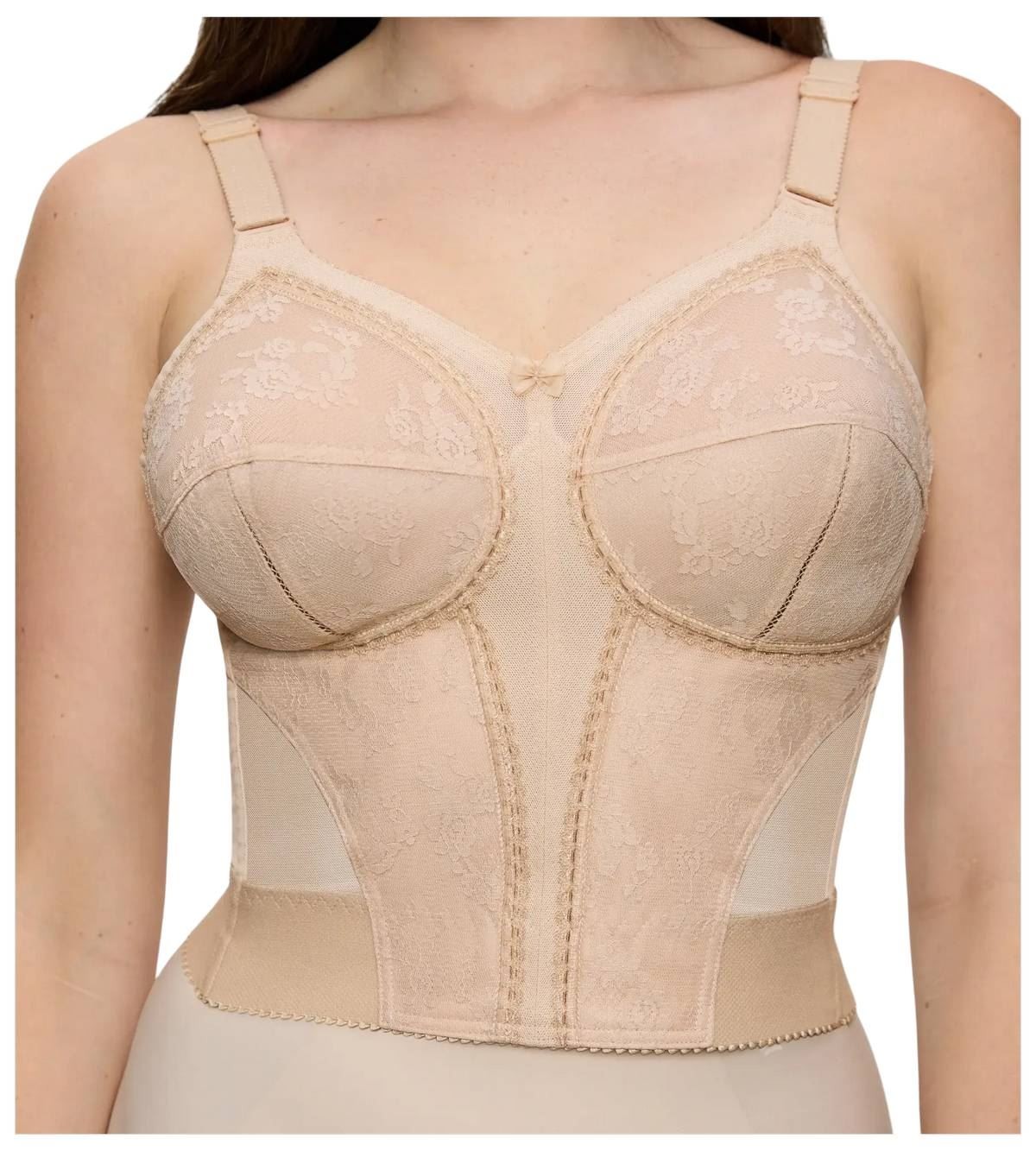 Triumph Womens Doreen Non Wired Longline Bra – Skin Beige