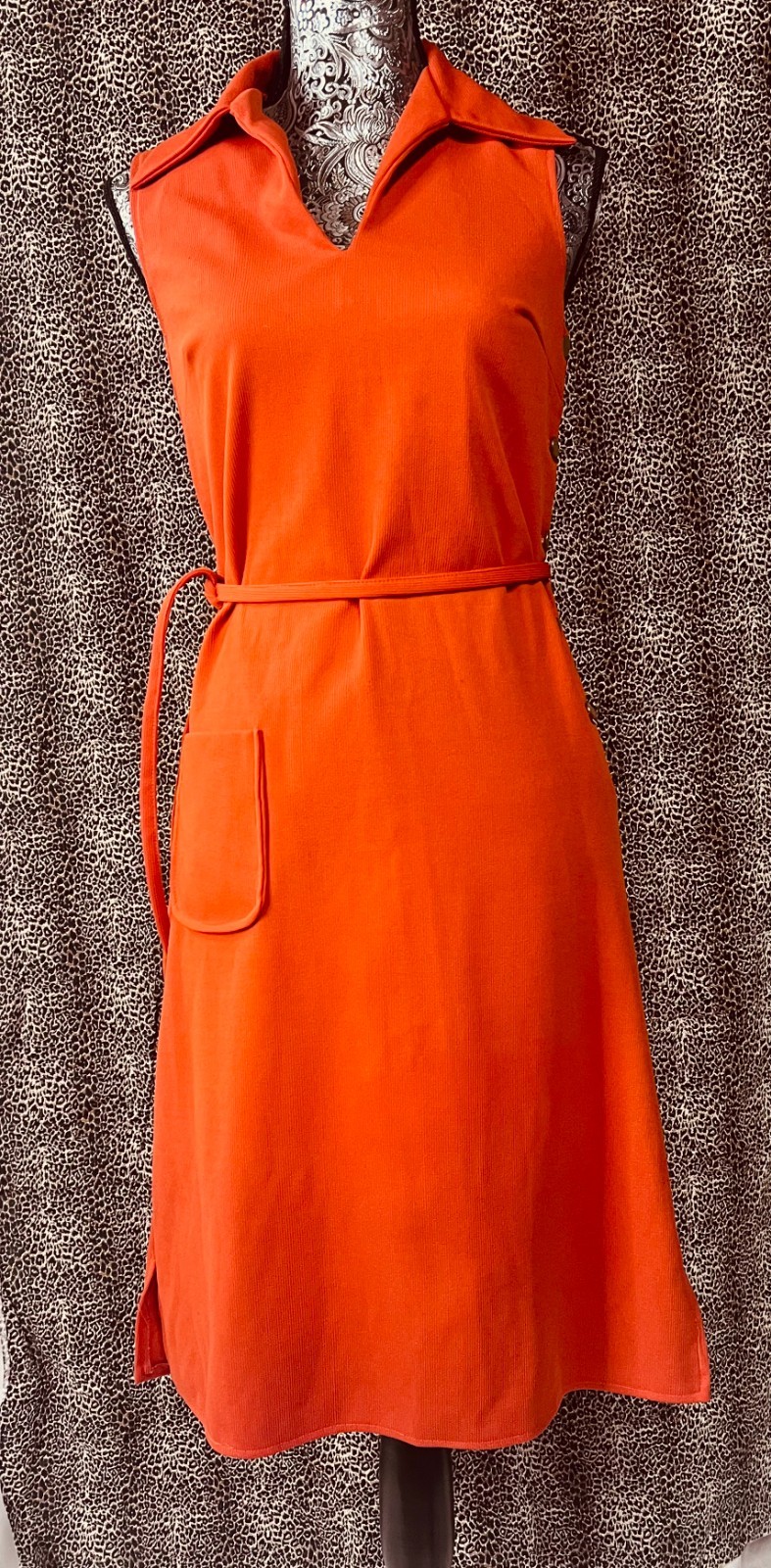 Vintage Orange Canadian Dress Size 13/14