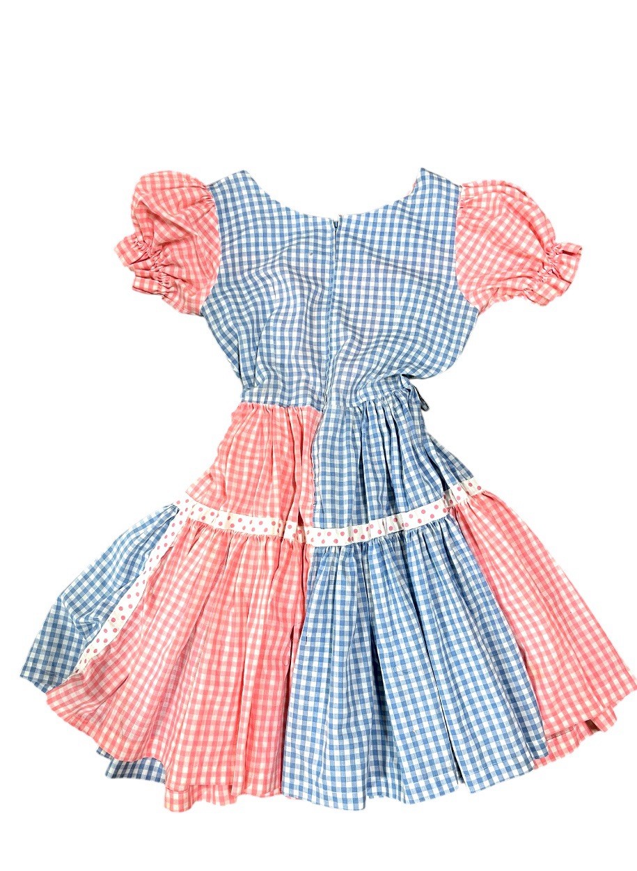 VTG 60&rsquo;s 70s Western Fashions DRESS SQUARE DANCING ROCKABLILLY GINGHAM