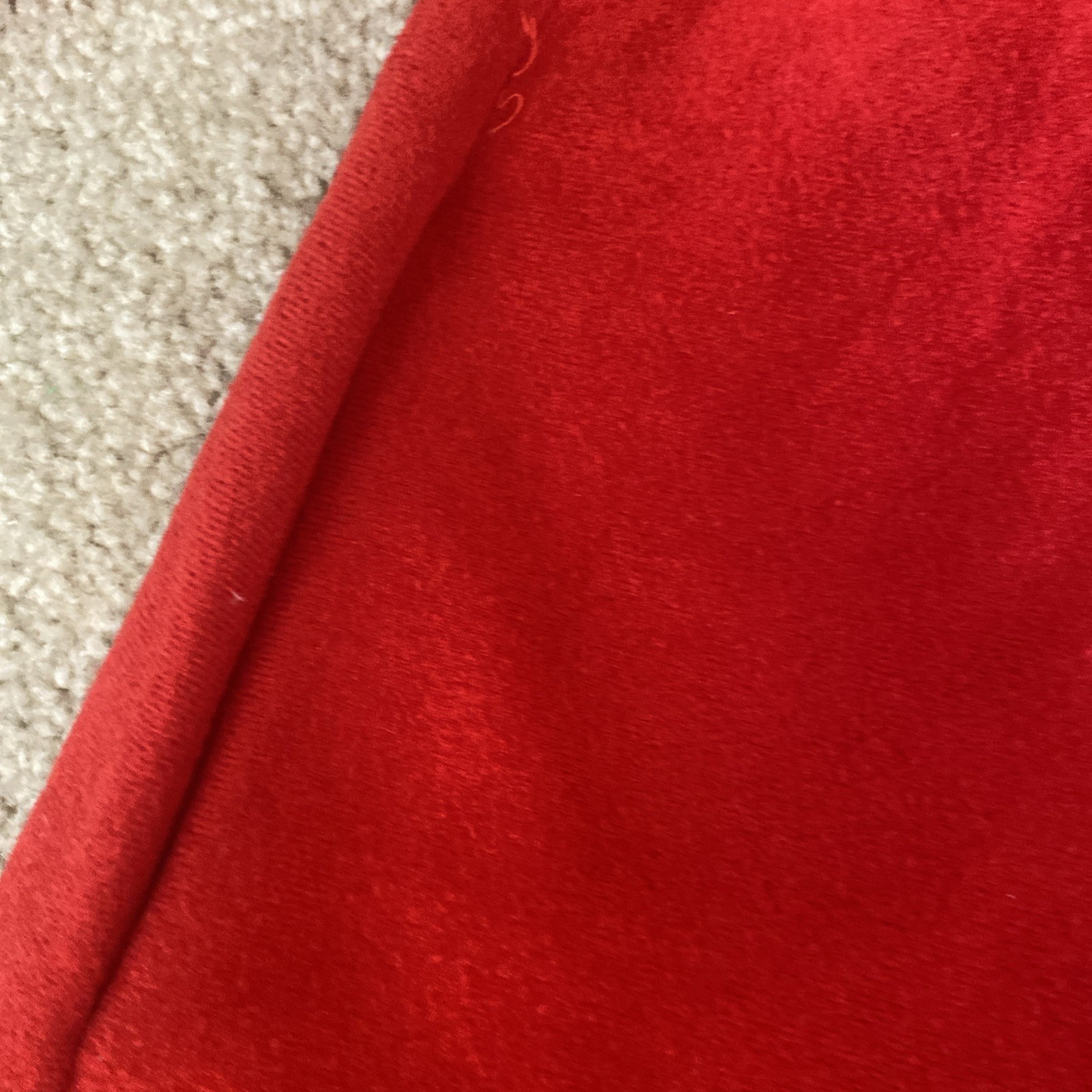Vintage Texsheen Long Sleeve Maxi Red Dressing Gown Button Robe Small
