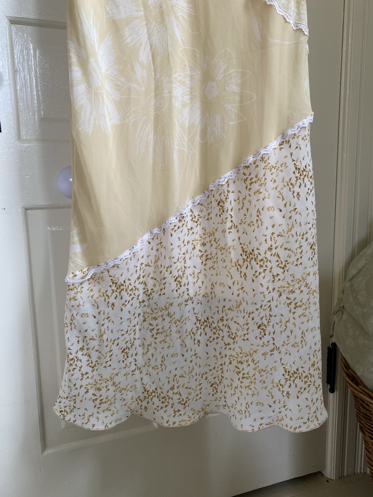 NWT 90s Jonathan Martin for Sears Floral Maxi Dress, Size 7 (see description)