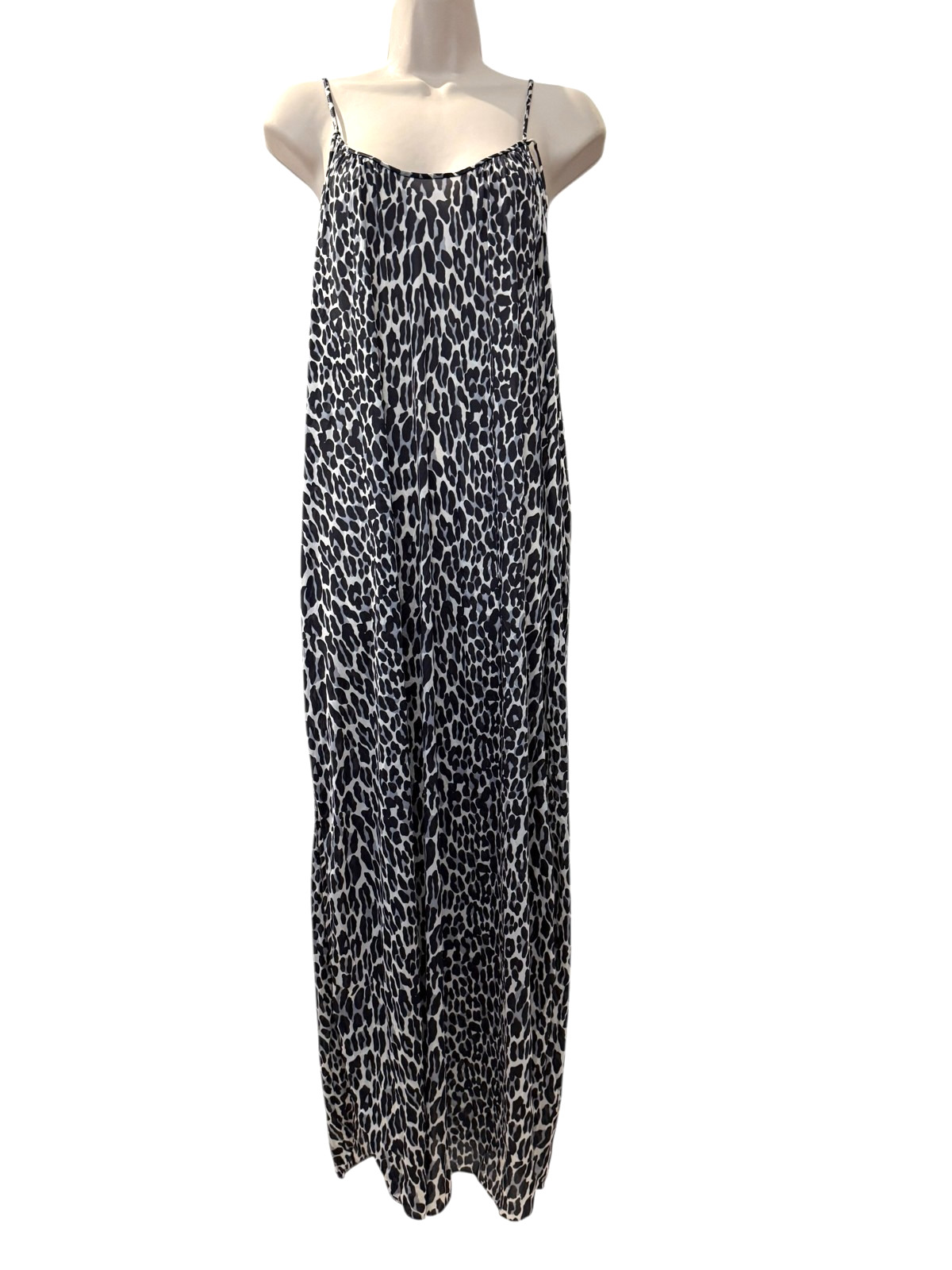 Vintage Large VANITY FAIR Leopard Wrap Peignoir Robe Lingerie Negligee Gown Set