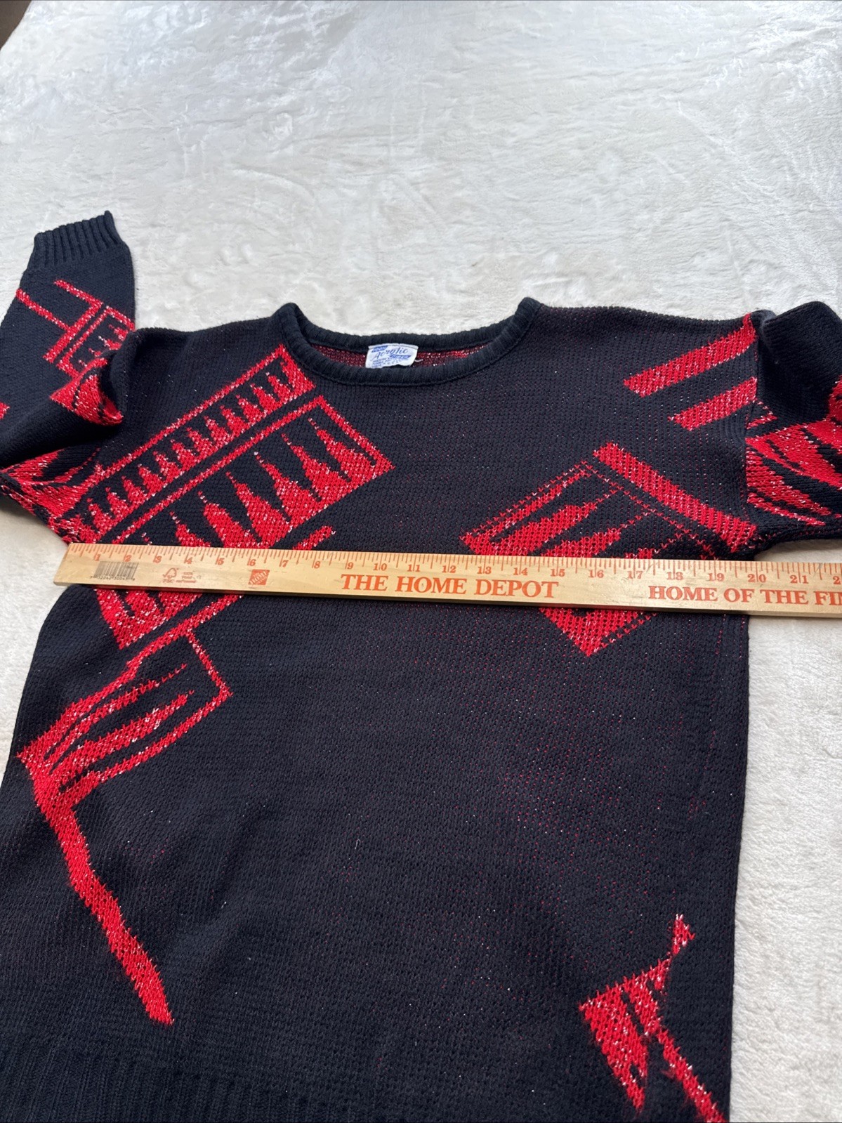 Vintage 80s-90’s Geometric Pattern Knit Sweater Women Size:Medium No Tags