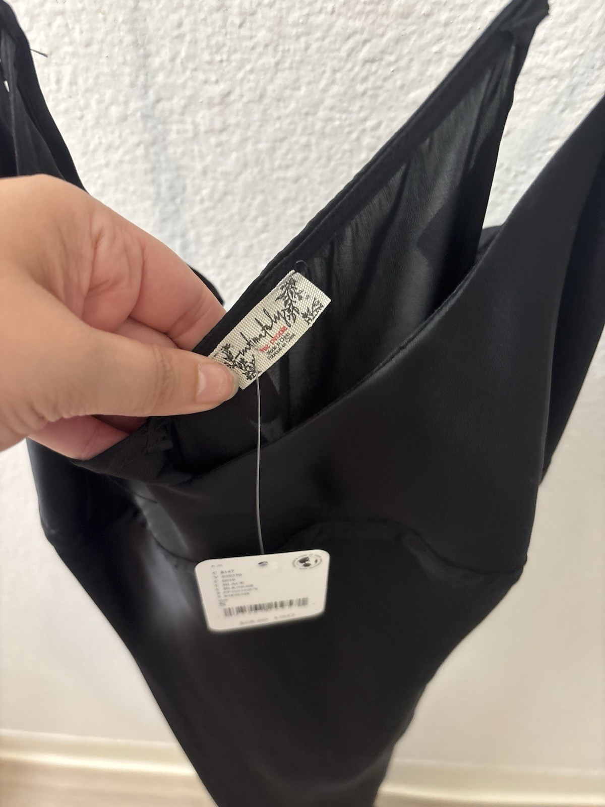 Free people intimate Black Full Slip Adjustable Spaghetti Straps Regular Size S