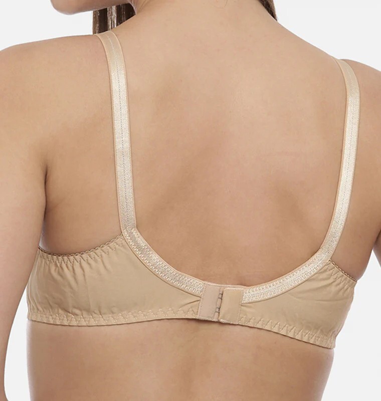 Saree Bra – Beige Double Layered Plus Size Non Padded Wireless Cotton Sexy Bra