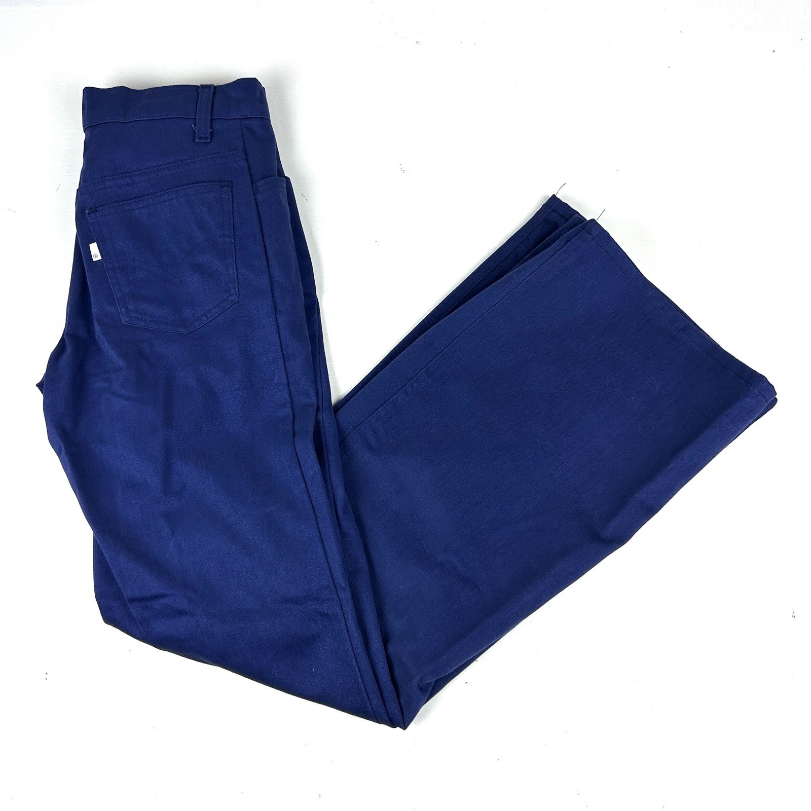 Vintage 70s 80s Levi&rsquo;s Bell Bottoms Chino Pants Women&rsquo;s 28 X 32 Blue White Tab