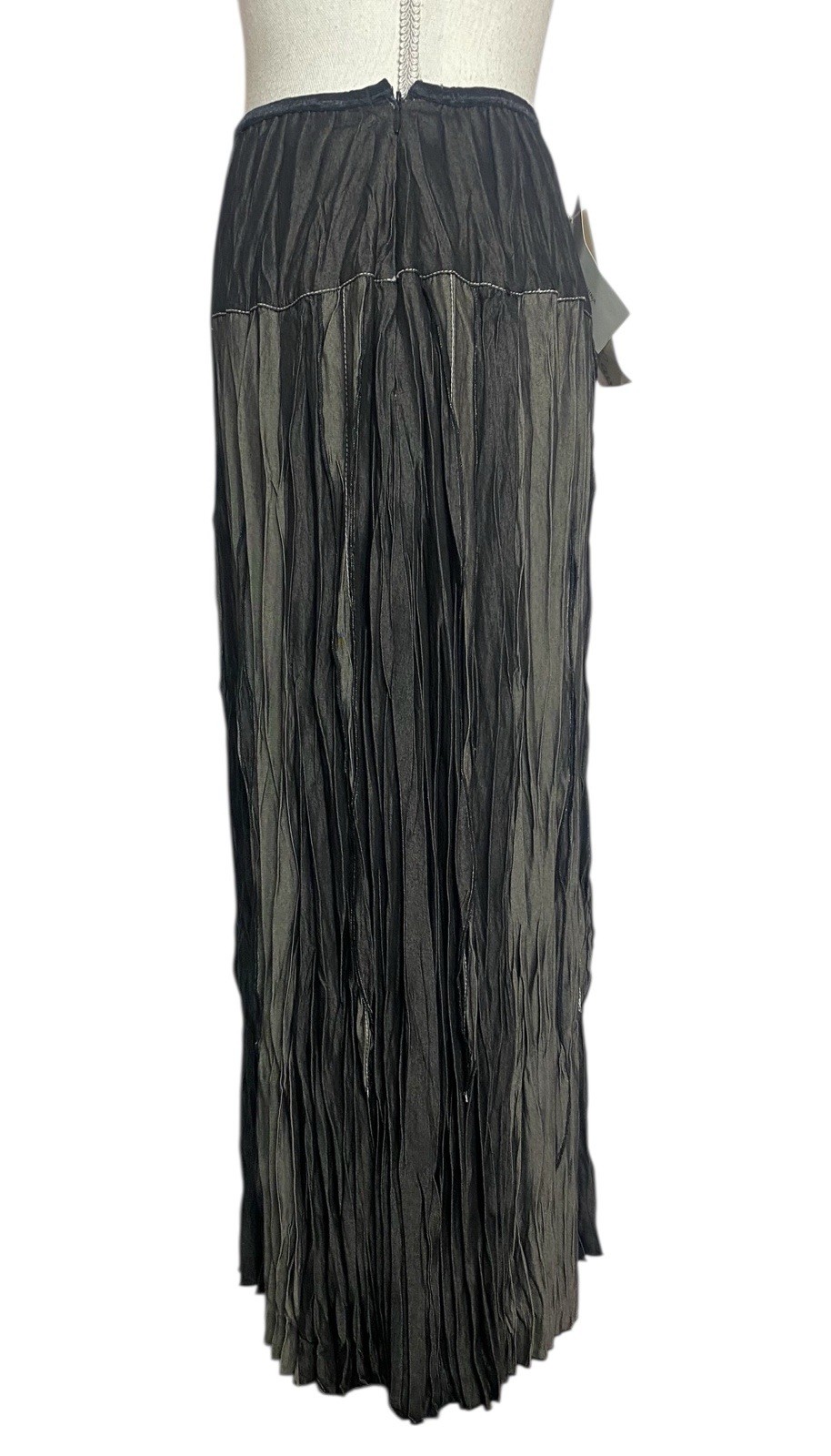 Vtg NWT Great Cavalier St Paul L Maxi Skirt Pleated Dark Romantic Ren Faire 23&Prime;