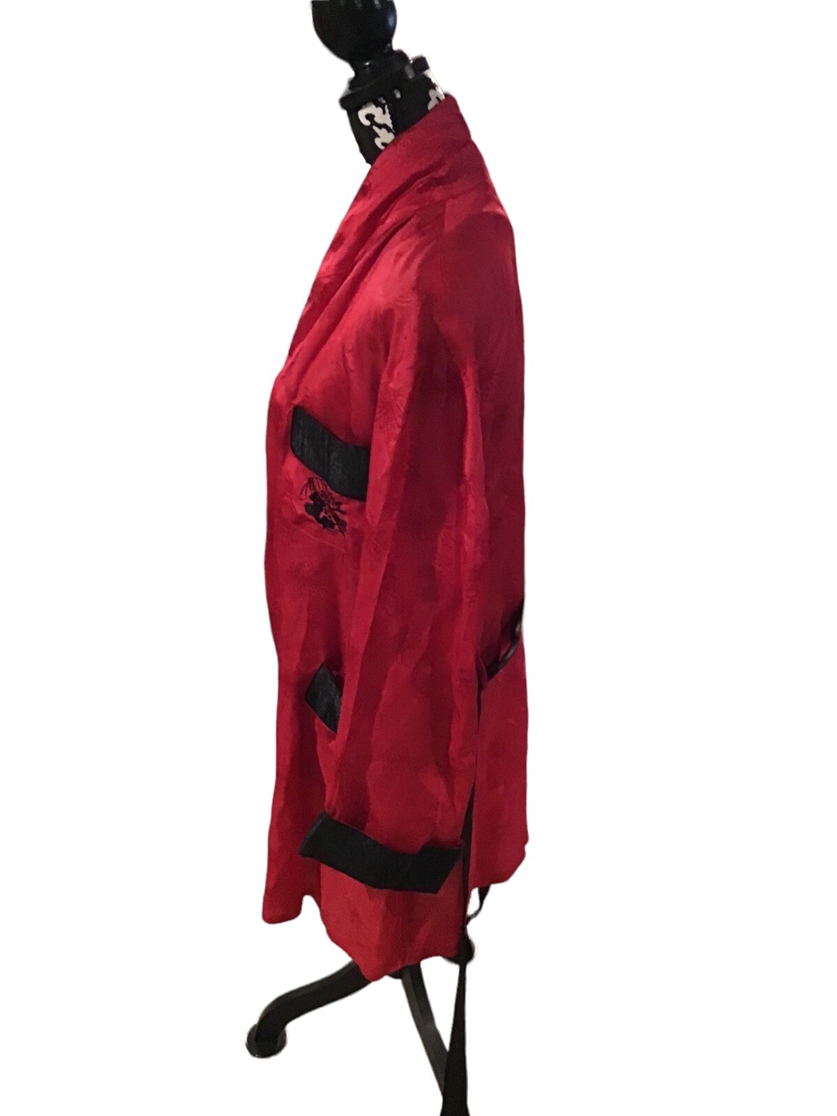 Vintage Kimono Silver Lake Authentic Chinese Kimono Red Robe Size Medium Unisex