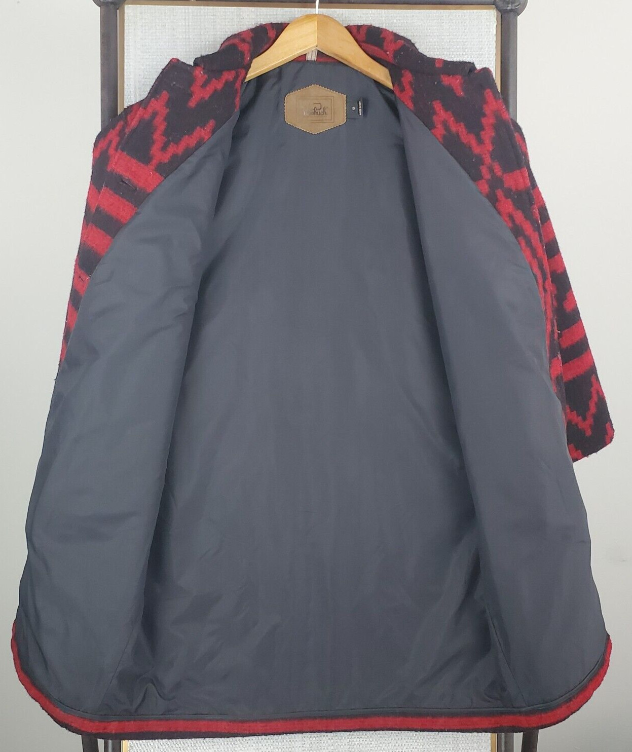 VTG WOOLRICH USA Size Small Womens Wool Aztec Southwest Chore Barn Jacket Coat