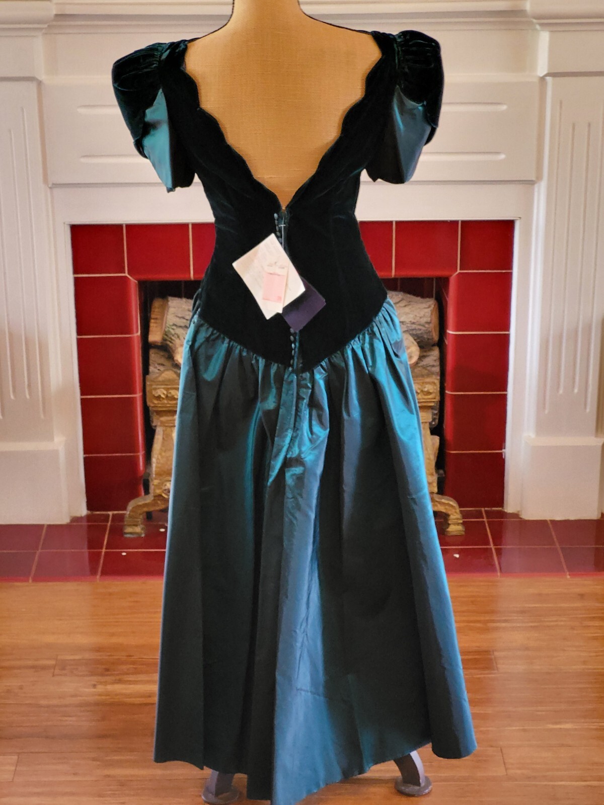 Alfred Angelo Dance Allure Vintage 80s Dead Stock With Tags Teal