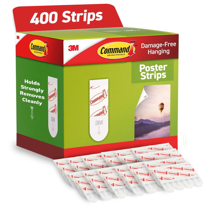 Command Poster Strips 400 Command Strips Damage Hanging Poster Hangers No Tools
