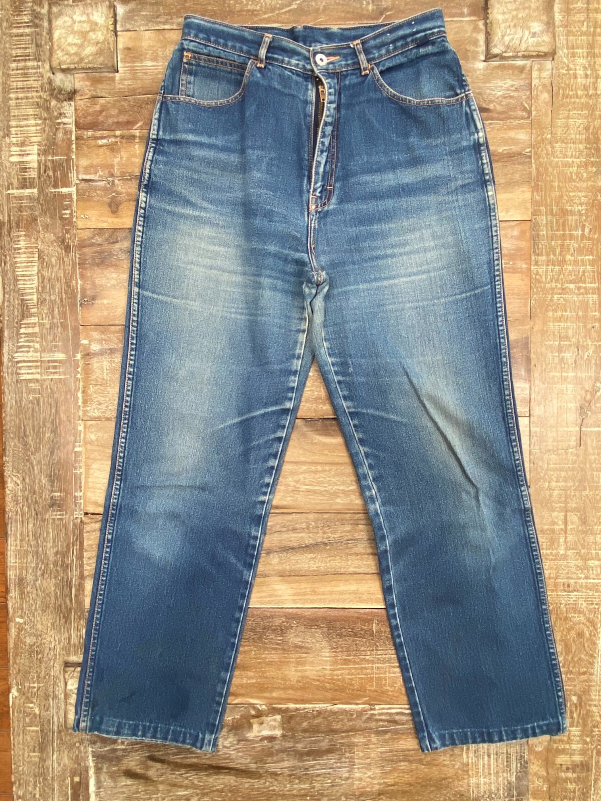 Brittania Pentimento Vtg 70&rsquo;s High Waist Jeans Faded Medium Wash Size 13