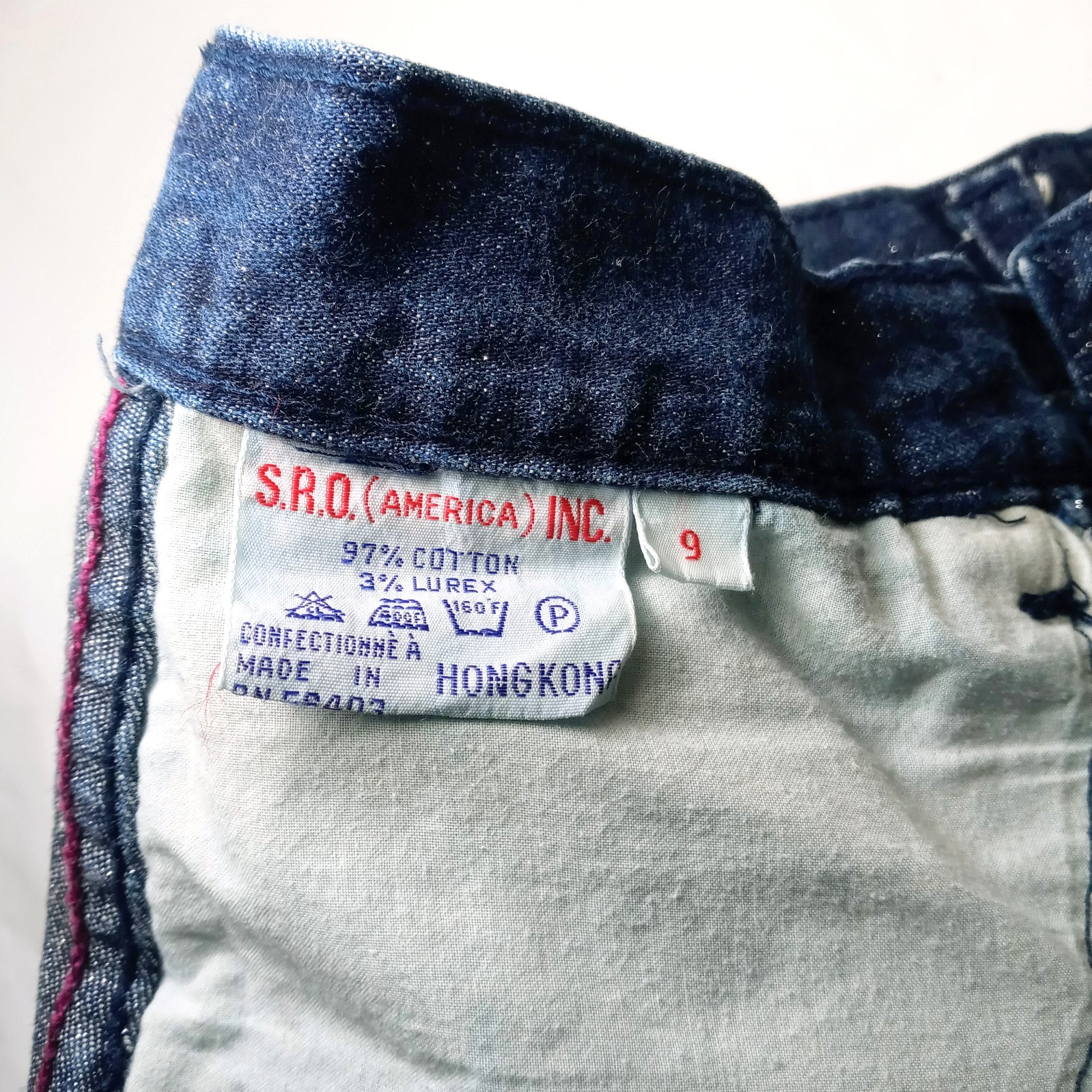 Rare Authentic Vintage 80&rsquo;s Sparkle Sara Jeans 25.5&Prime; Waist Hong Kong READ