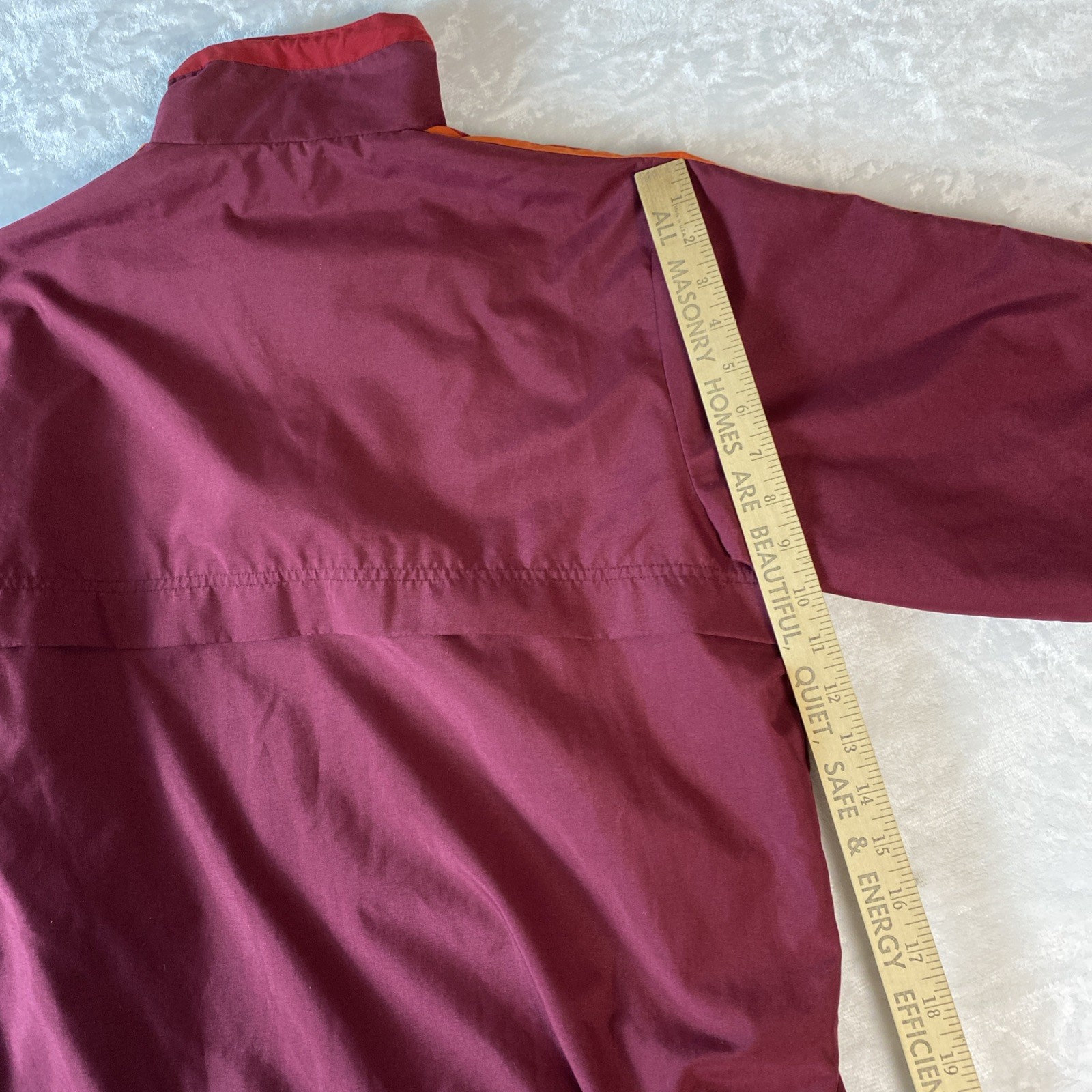 Vintage 1980s Catalina Activewear Jacket Women’s S Maroon Striped Hong Kong