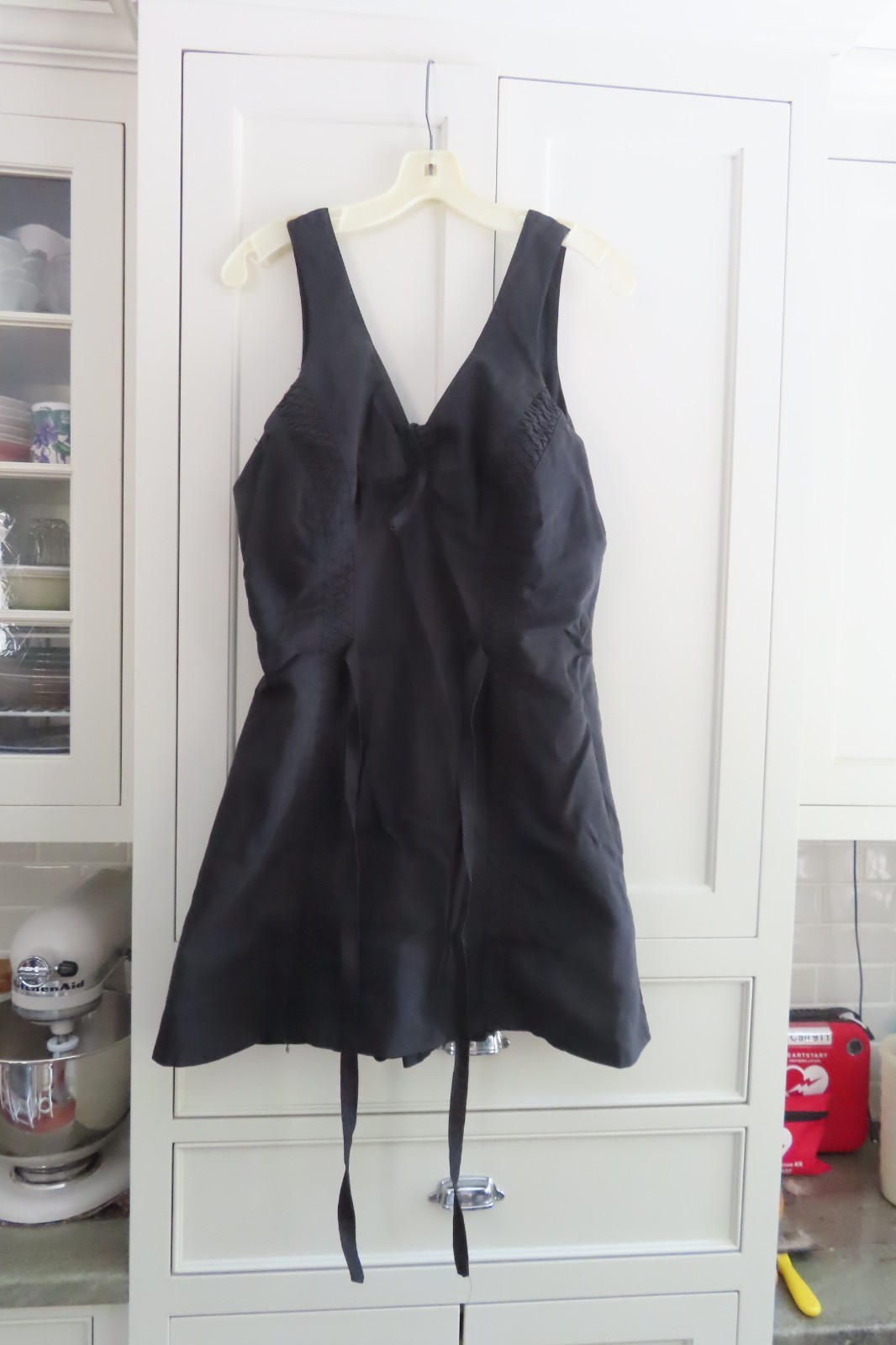 Vintage 1940s–50s Catalina Black One-Piece Swimsuit | Made in Calif.